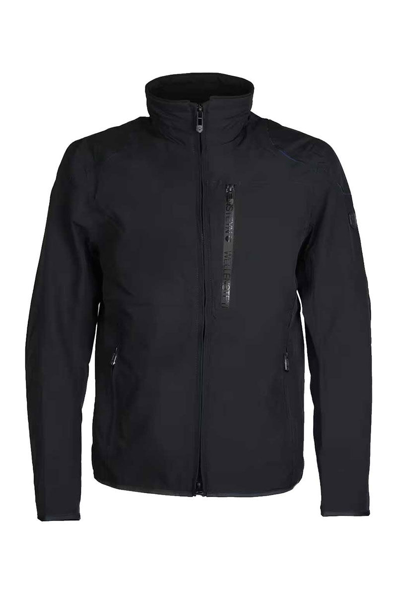 Vorderansicht der Wellensteyn Übergangsjacke in Schwarz