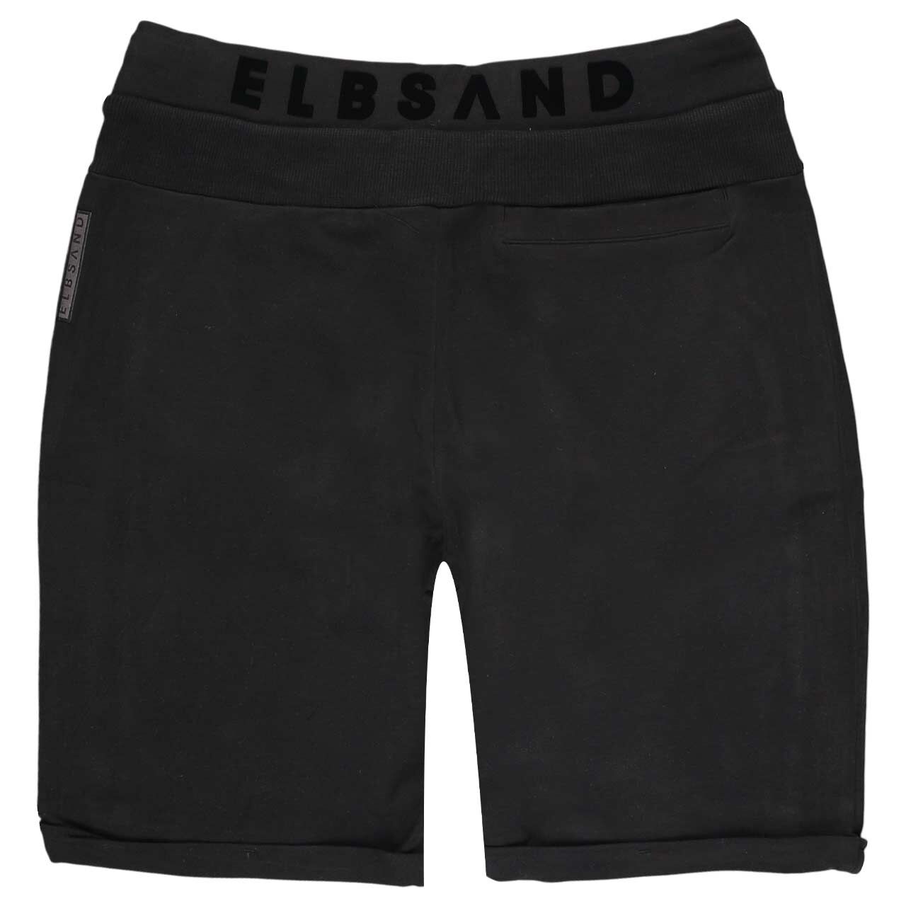 Damen Baumwoll Shorts Brinjana von Elbsand in Dunkelgrau, Rückansicht