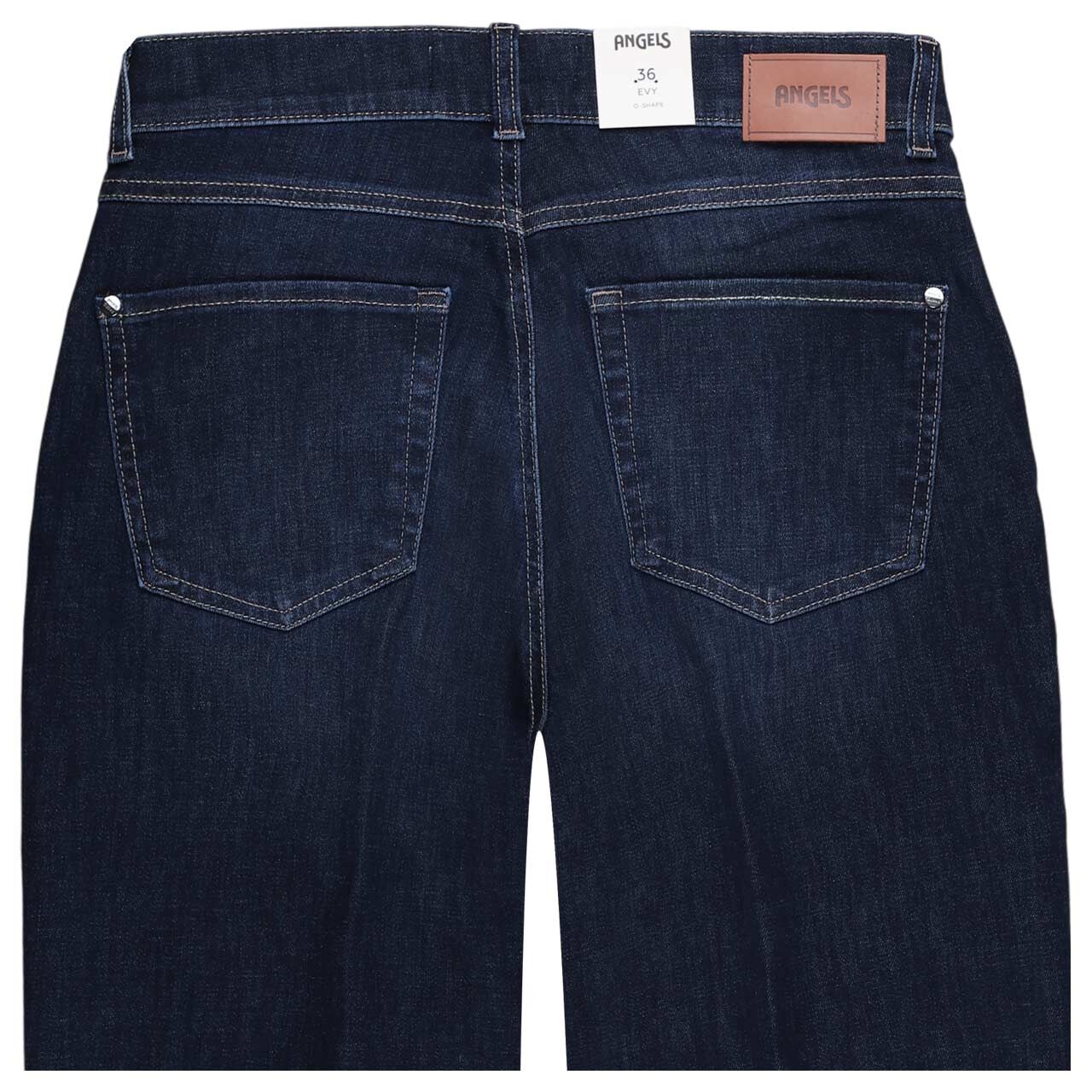Damen Ankle Jeans Evy Barrel von Angels in Dunkelblau angewaschen, detaillierte Rückansicht