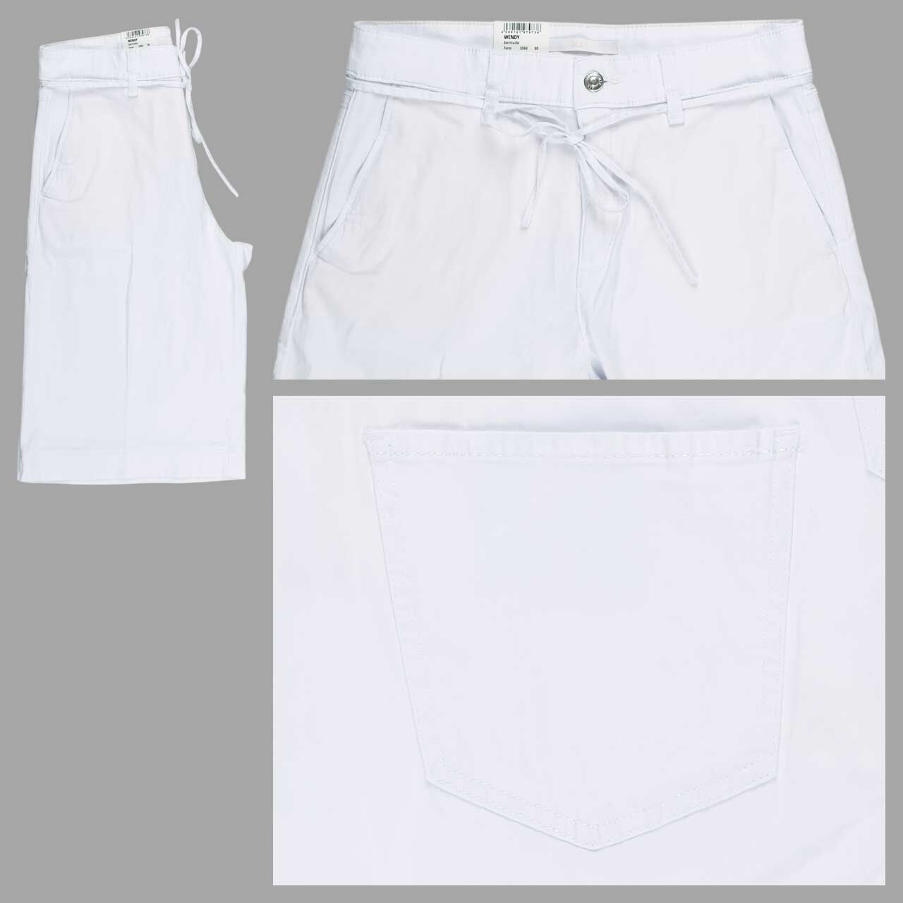 MAC Wendy Jeans Bermuda white denim