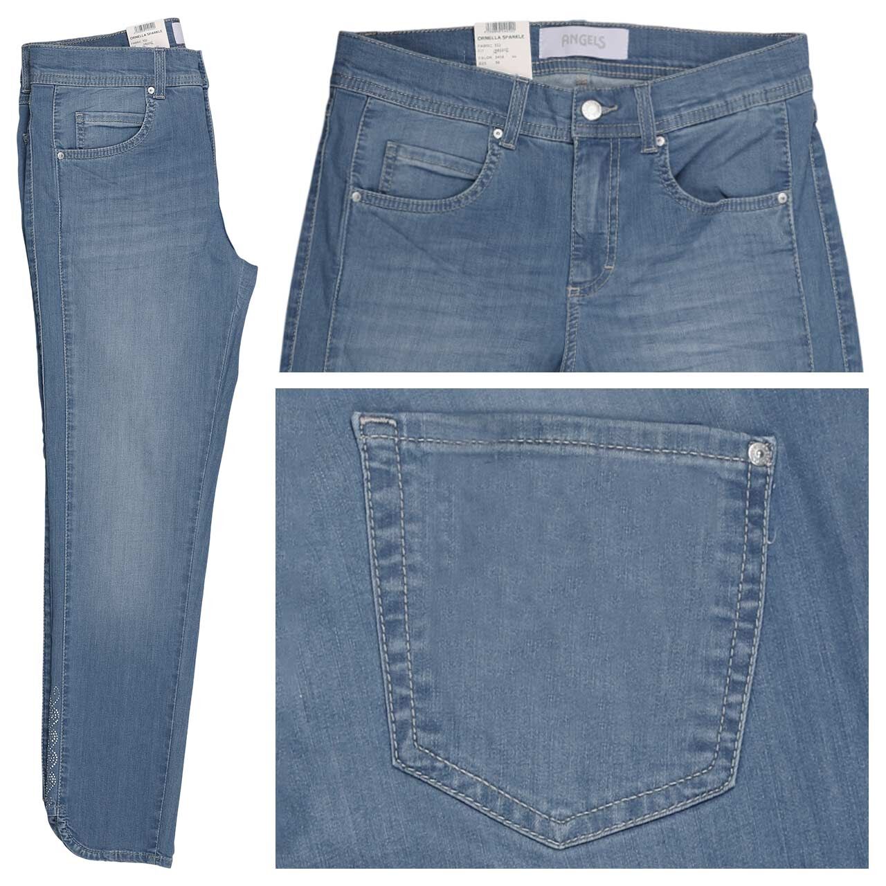 Angels Ornella 7/8 Strass Jeans ferra blue used buffies sparkle