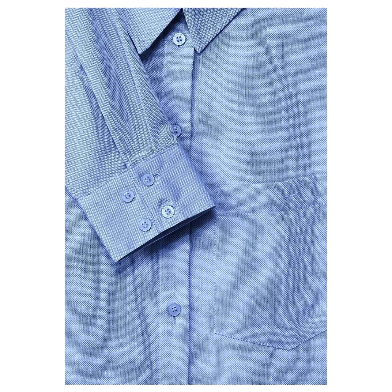 Street One Cotton Officeblouse Damen Bluse original blue
