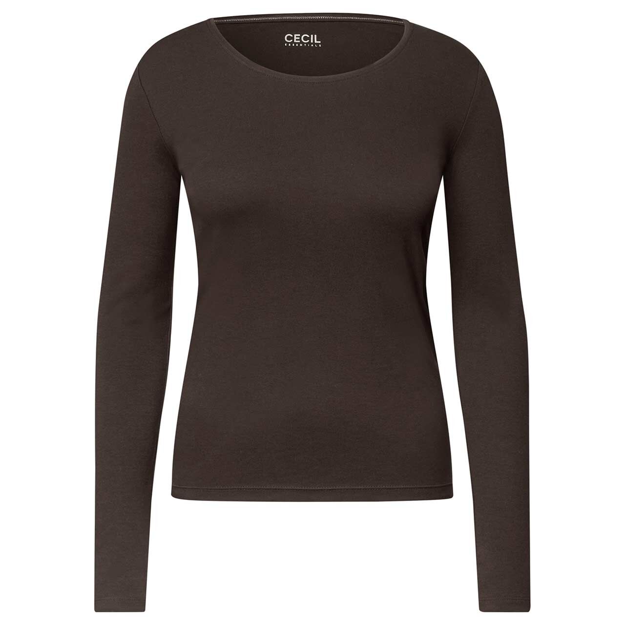 Cecil Damen Langarm Shirt Pia truffle brown
