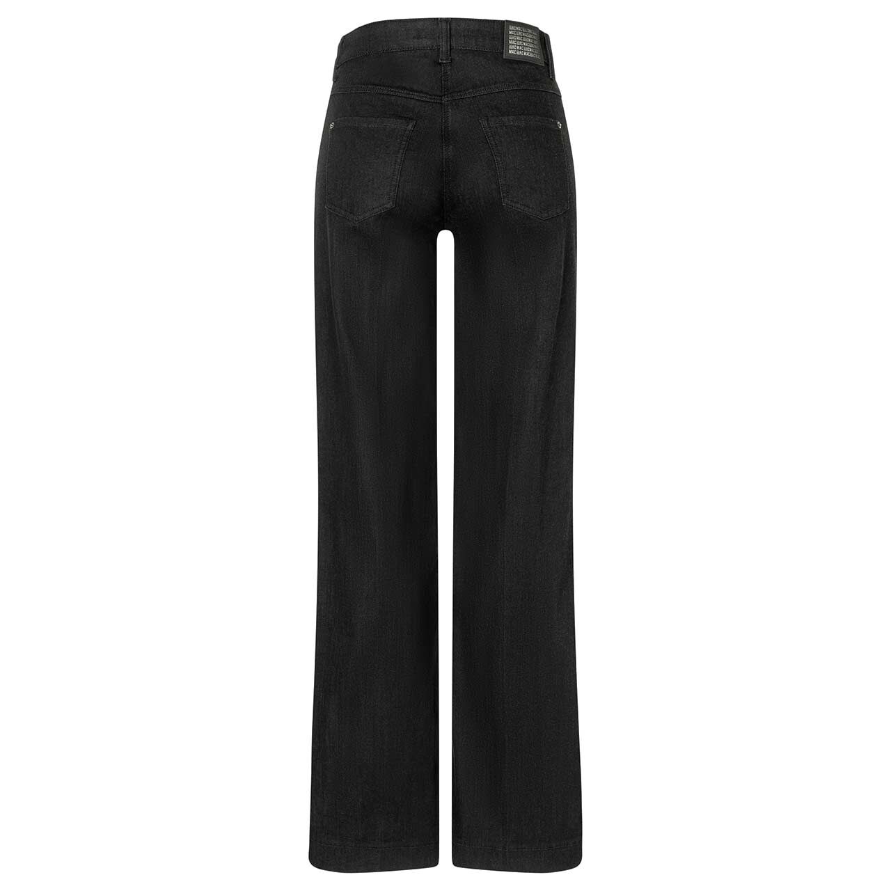 Stretch Damenjeans Wide von MAC in Schwarz, Rückansicht