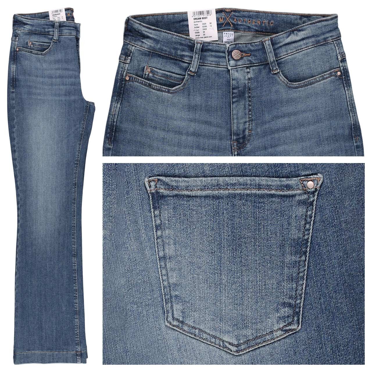 MAC Dream Boot Jeans authentic blue wash