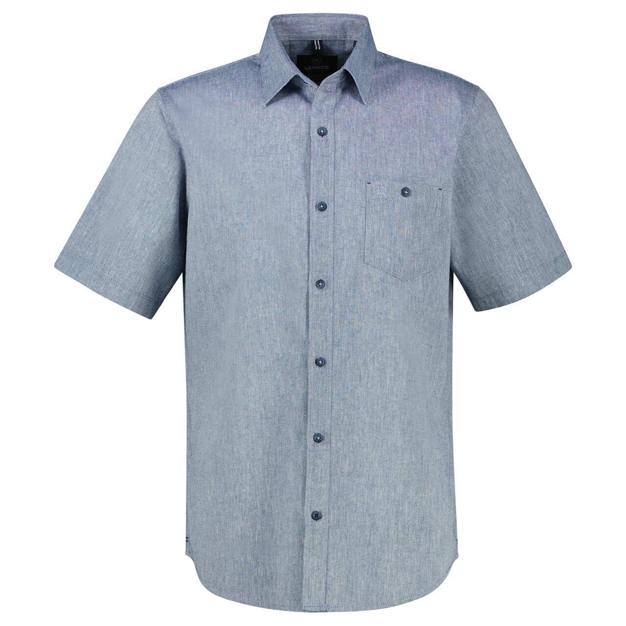 Lerros Herren 1/2 Arm Hemd true blue