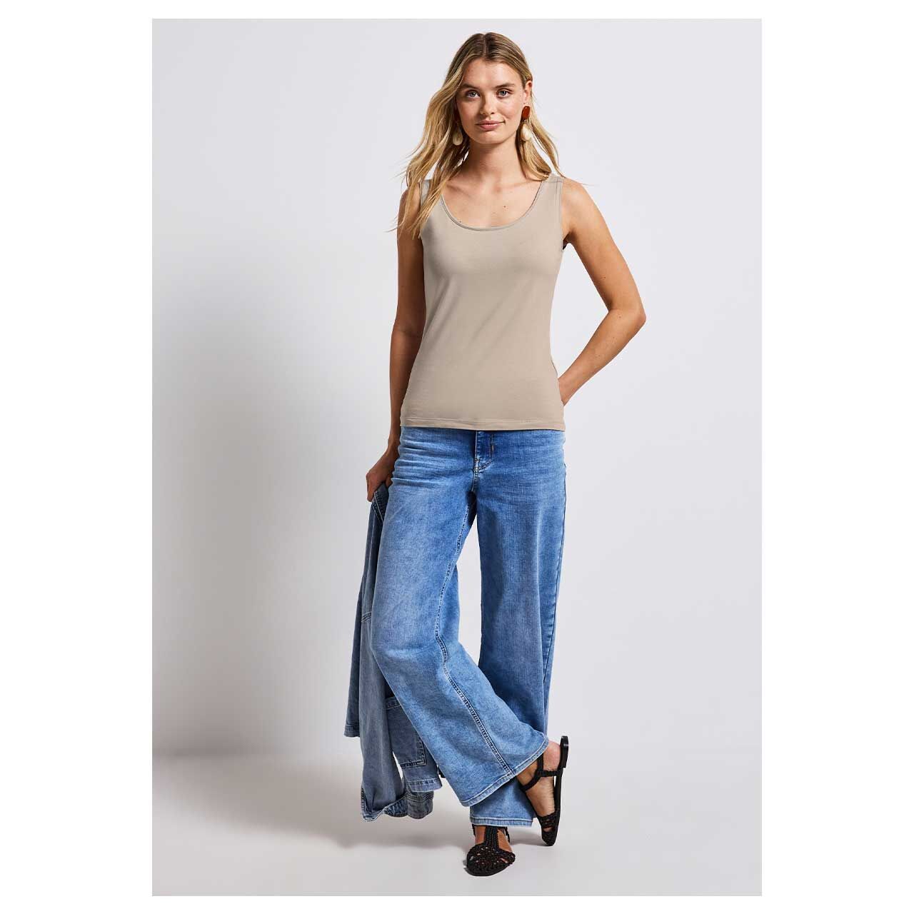 Damen Top Anni von Street One in Beige, Ganzkörperansicht