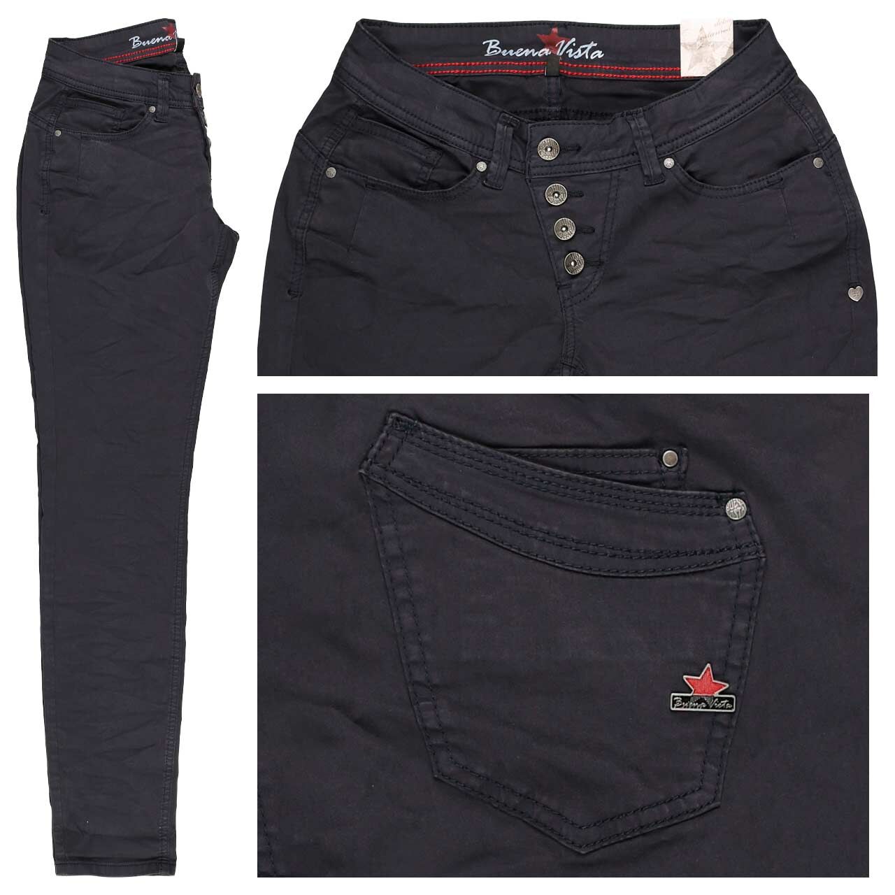 Buena Vista Malibu Stretch Twill Baumwollhose soft dark blue Buena Vista Malibu Stretch Twill Baumwollhose soft dark blue