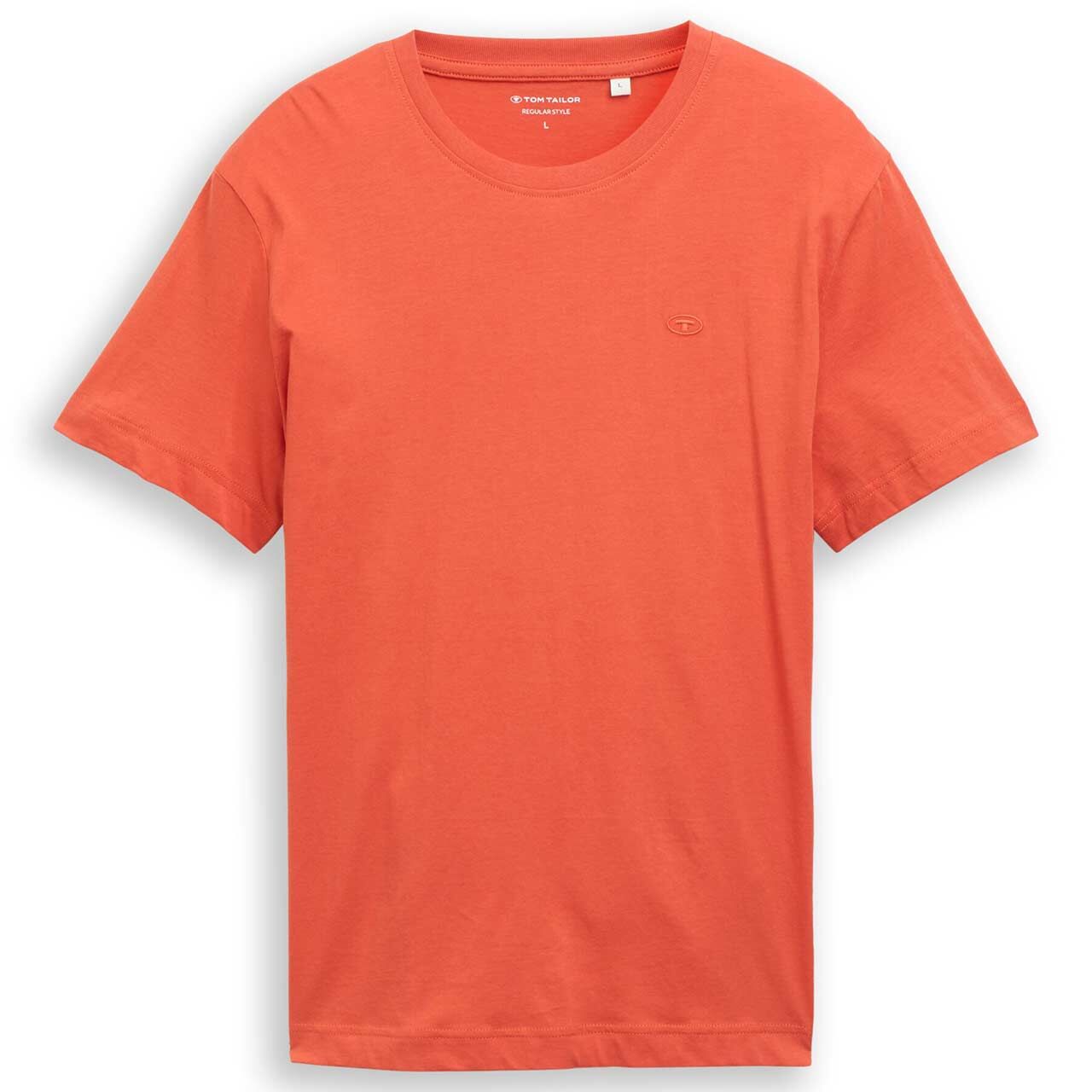 Tom Tailor Herren T-Shirt chili orange