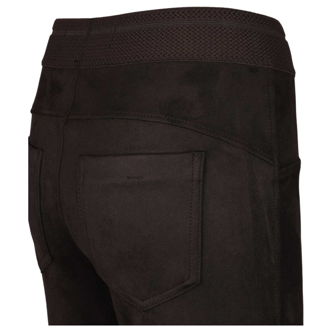 Damen Ankle Hose Hope Velours von Street One in Dunkelbraun, detaillierte Rückansicht