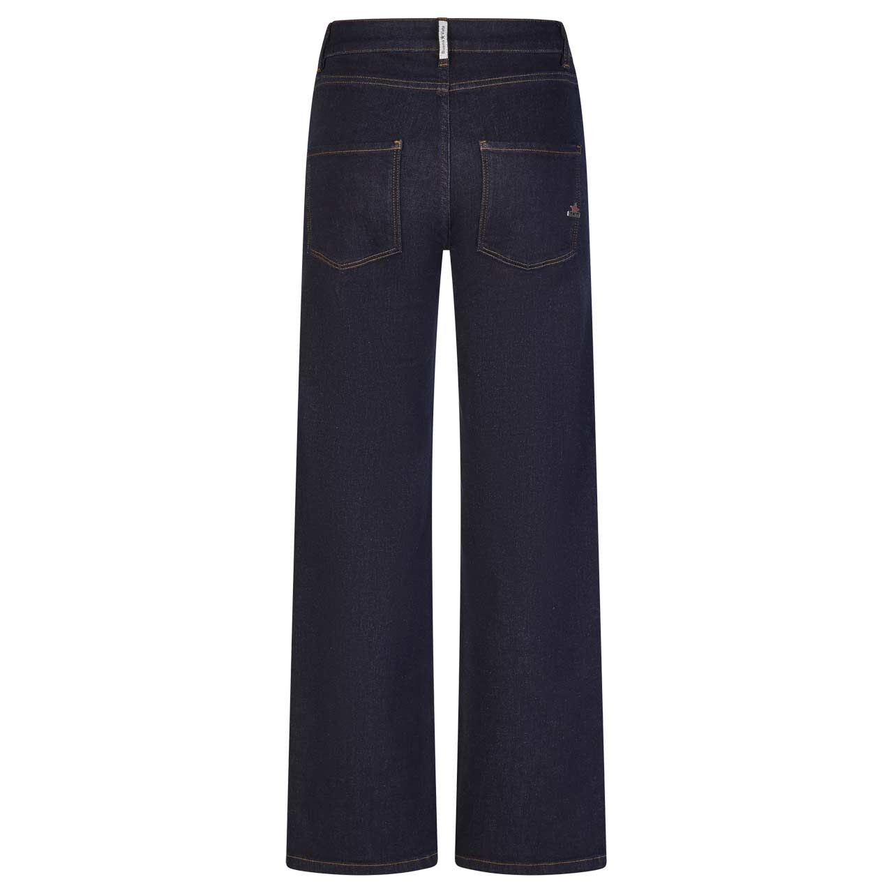 Damenjeans Wide Leg Stretch Denim von Buena Vista in Dunkelblau, Rückansicht