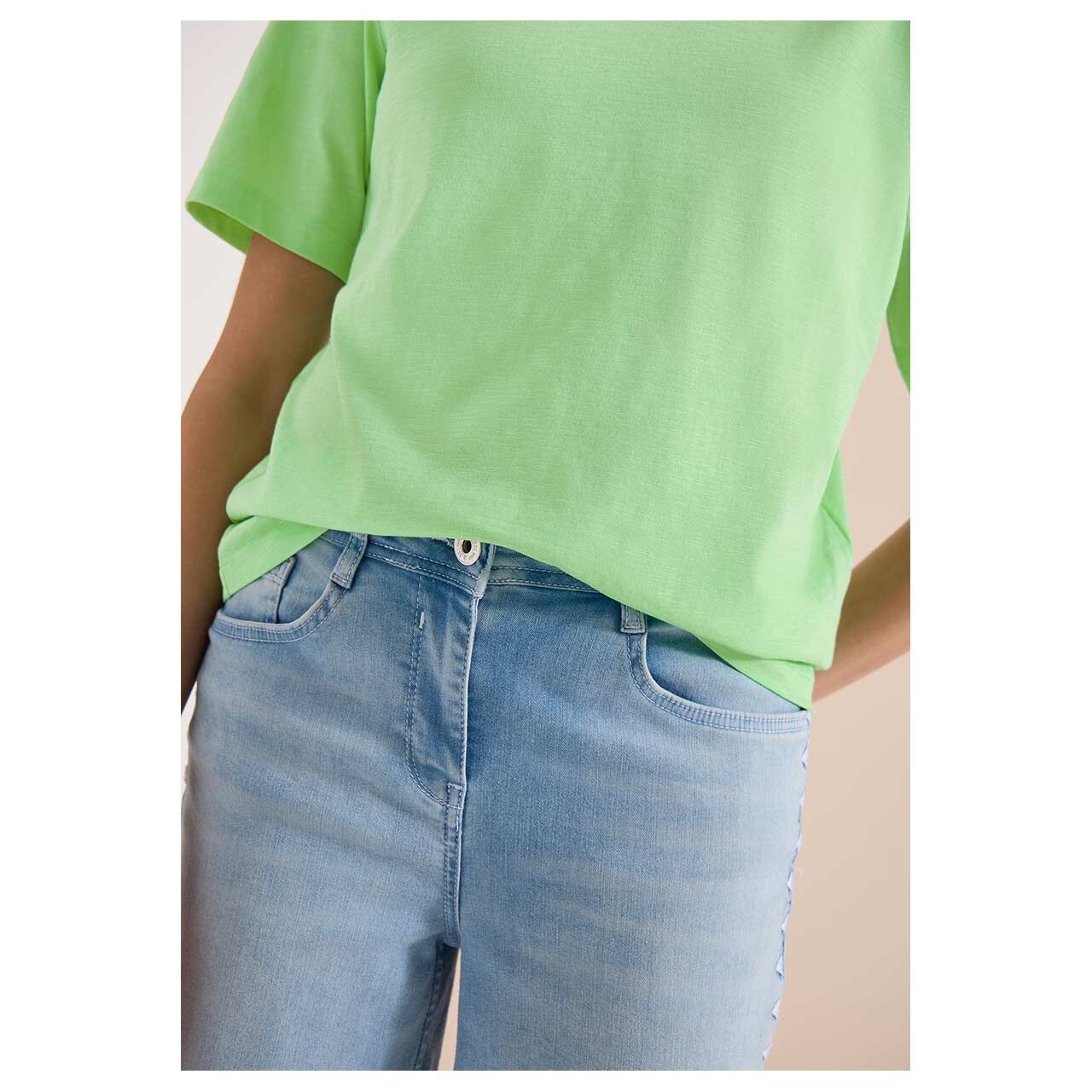 Cecil Damen T-Shirt Solid Slubyarn juicy lime