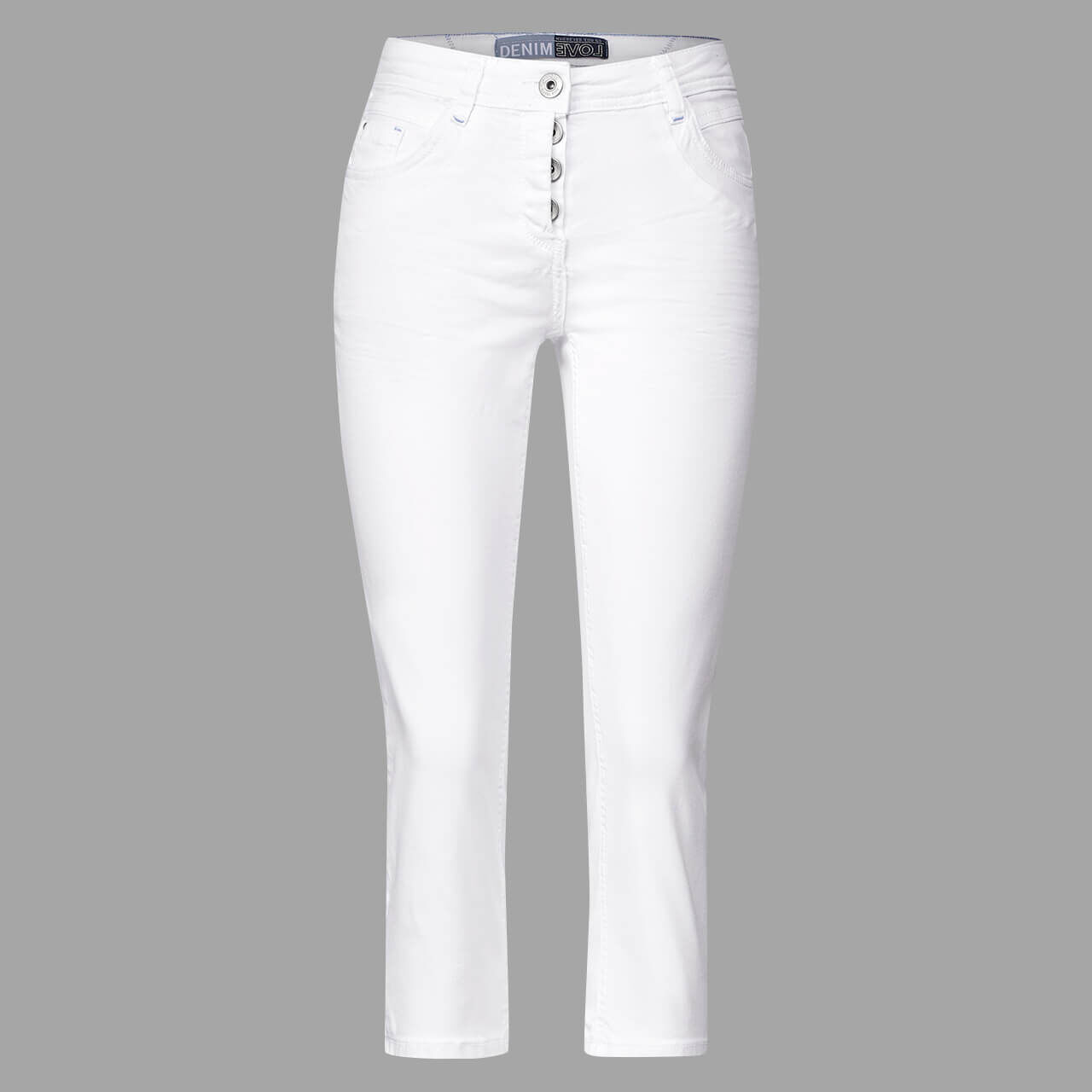 Cecil Scarlett Capri Jeans white