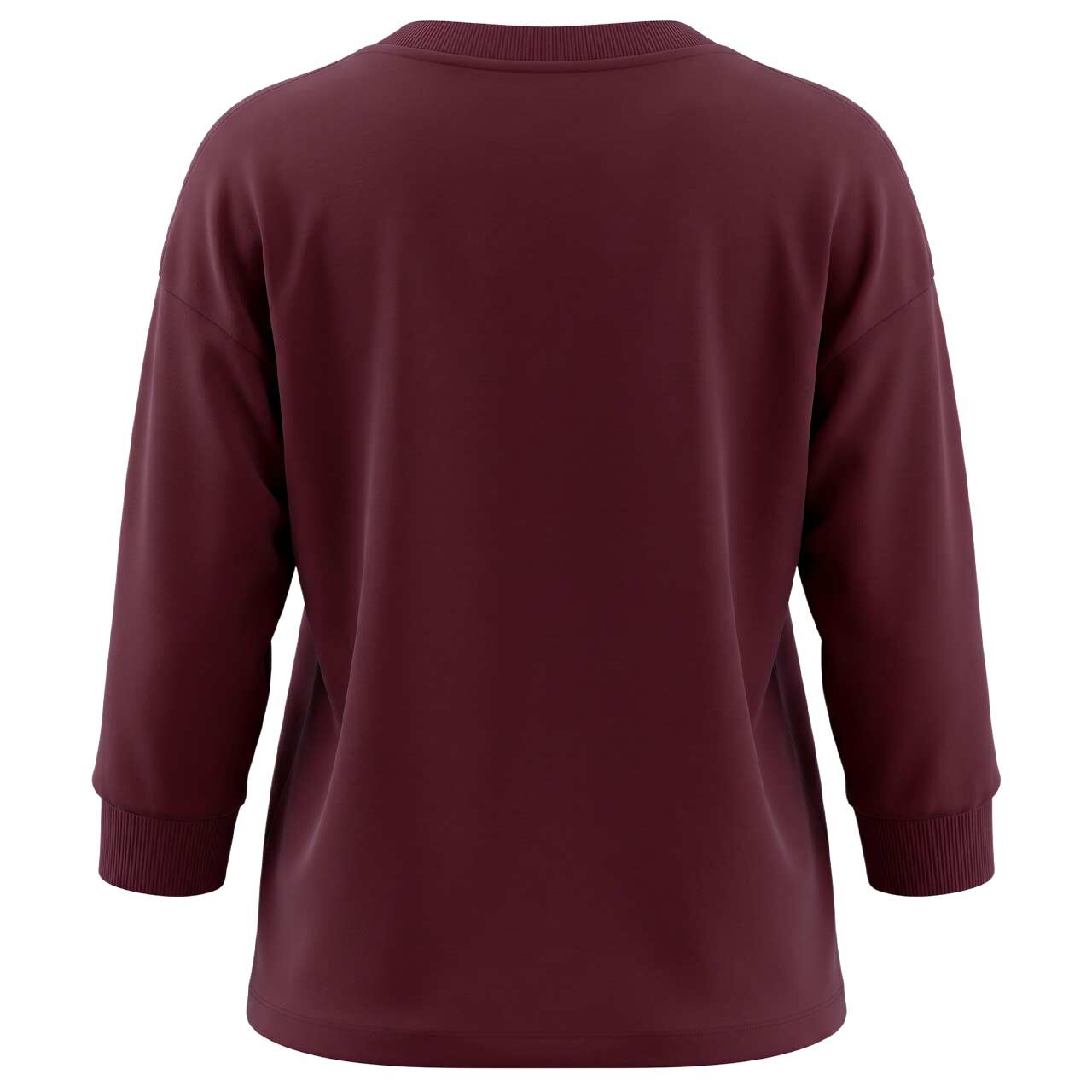 Street One Damen 3/4 Arm Shirt U-Boat Shirt in Lila, Rückansicht