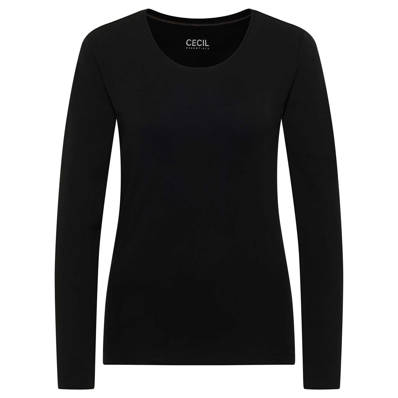 Cecil Damen Langarm Shirt Pia black