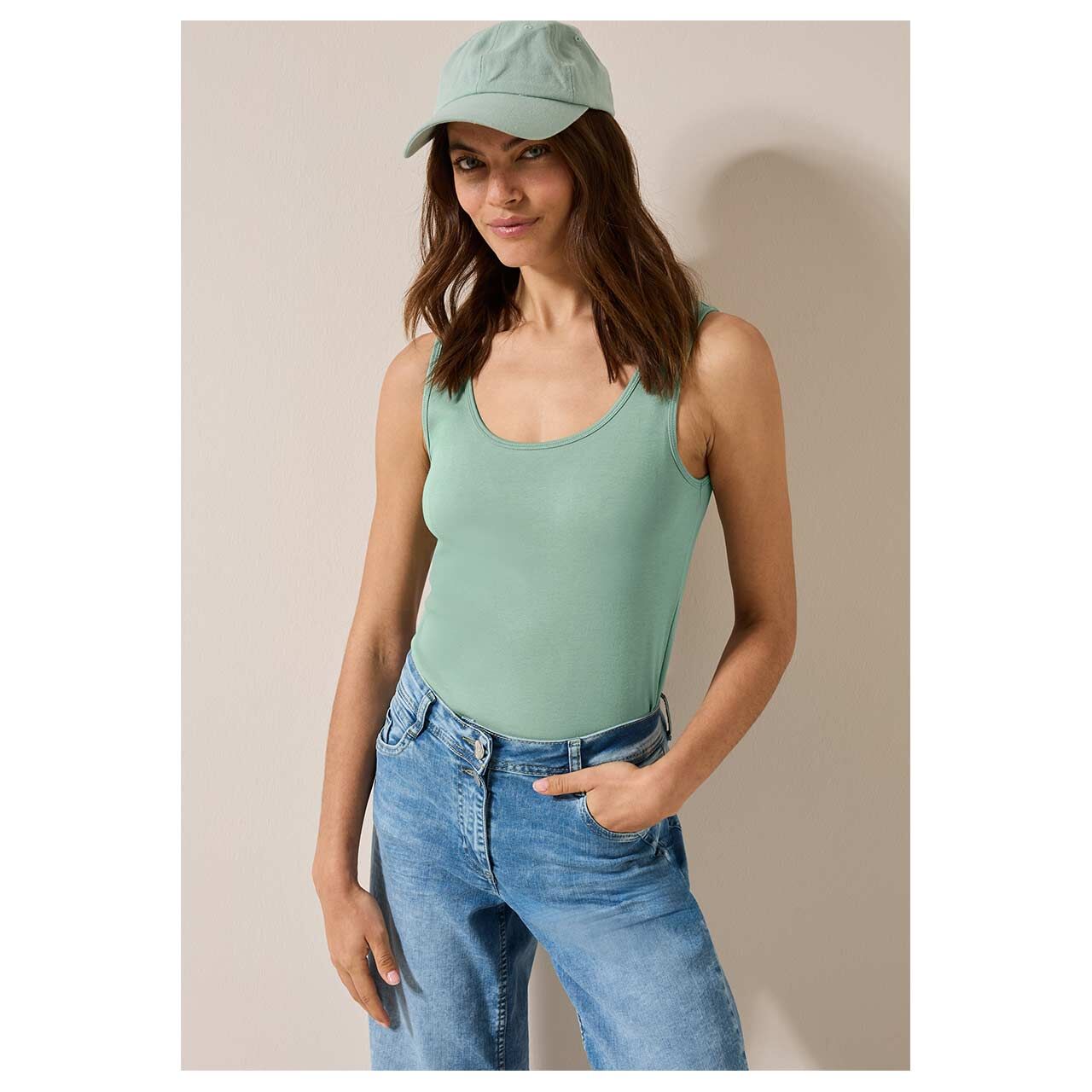 Cecil Damen Top Linda matcha green