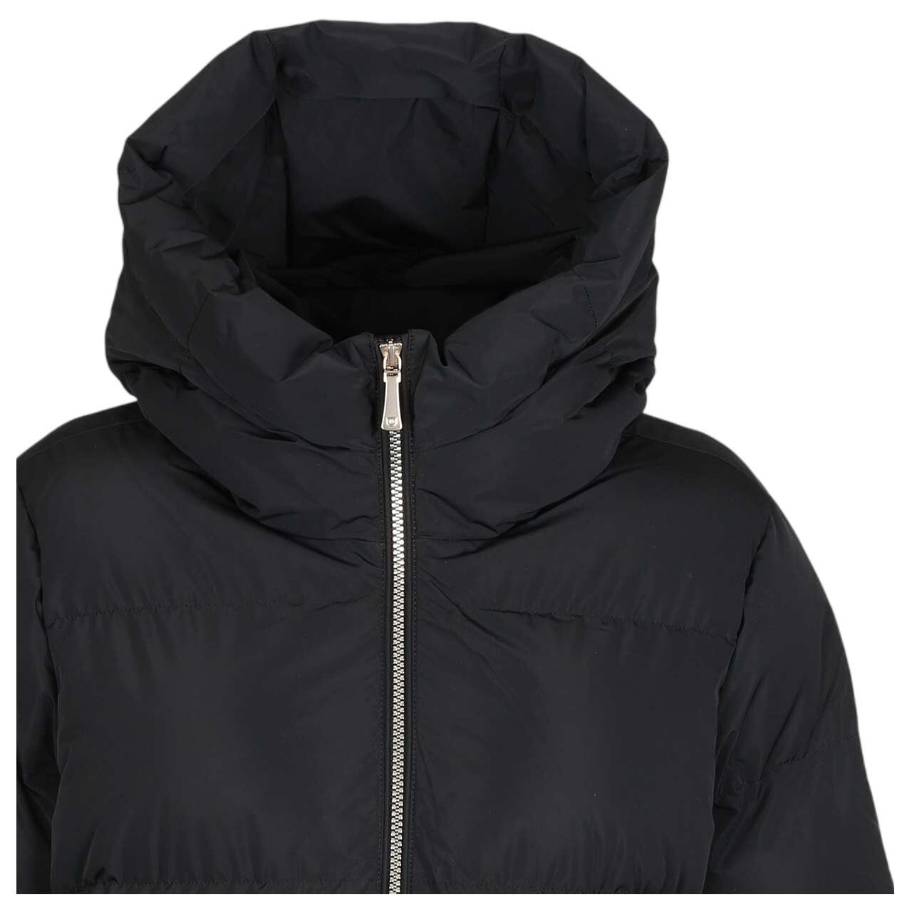 Damen Jacke Boutique Long von Wellensteyn in Schwarz, detaillierte Vorderansicht