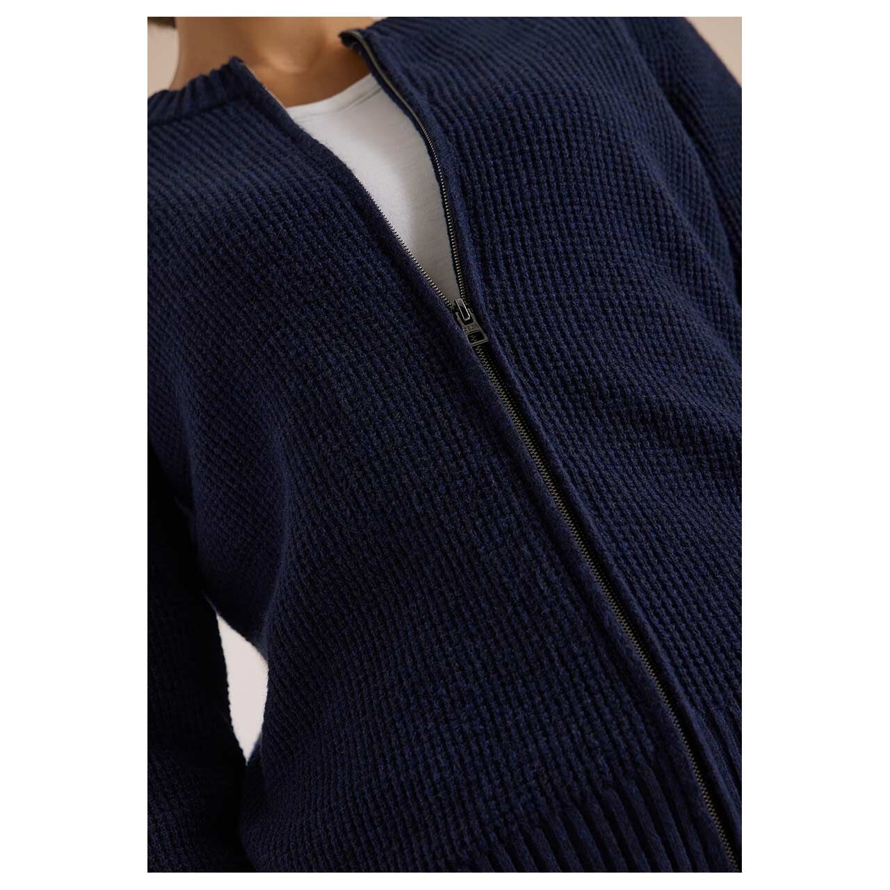 Cecil Damen Strickjacke Cosy Zipper Cardigan urban dark blue