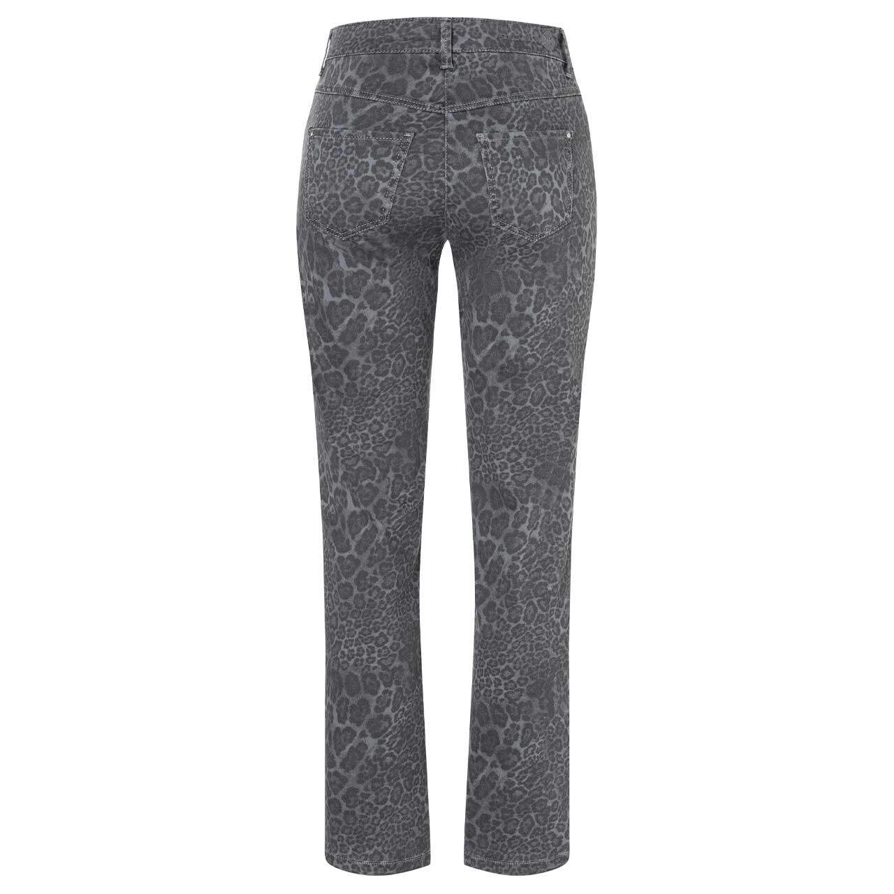 Damenjeans Drwam von MAC in Grau mit Print, Rückansicht