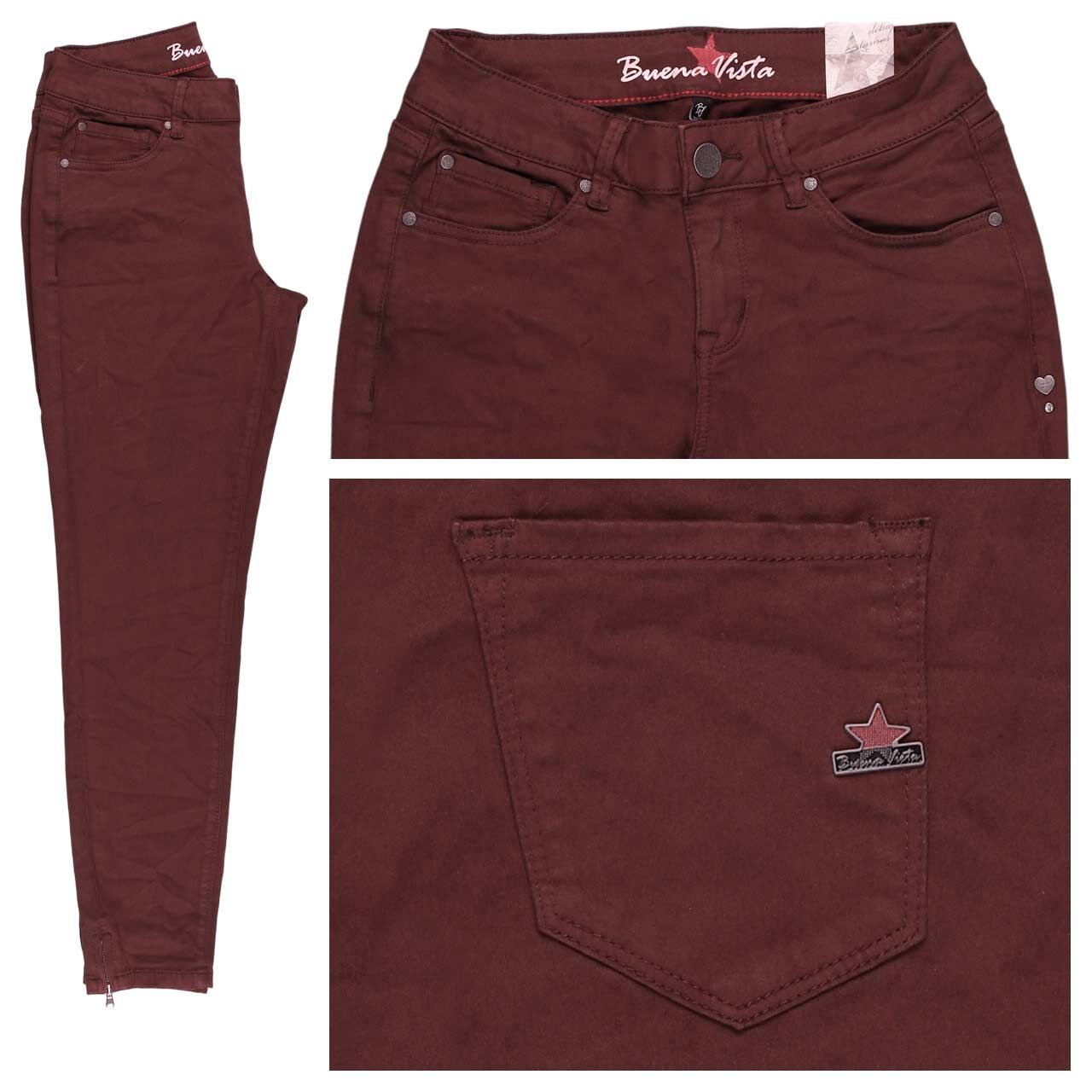 Buena Vista Italy V 7/8 Stretch Twill Baumwollhose bordeaux