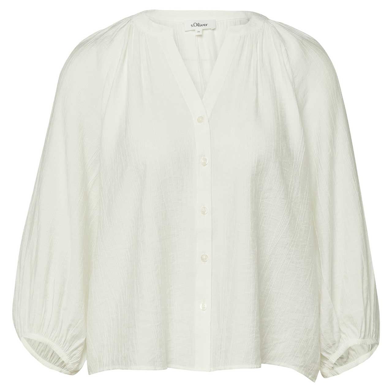 s.Oliver Damen 3/4 Arm Bluse off white