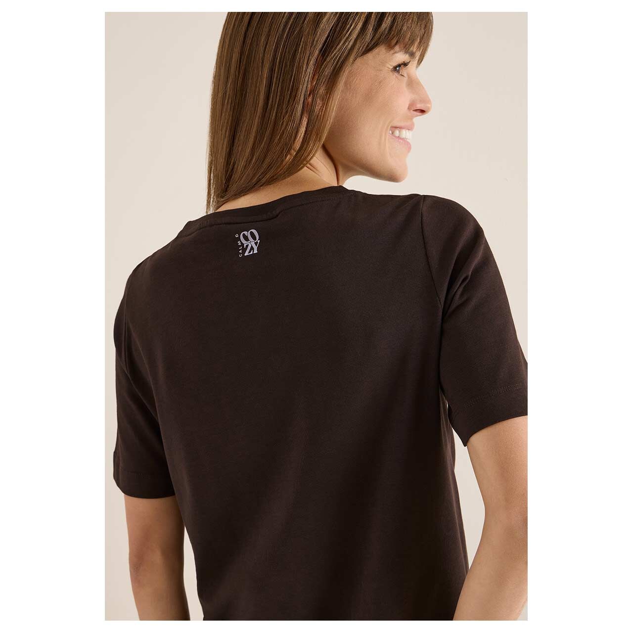 CECIL Softes Cupro Touch T-Shirt Fennel Green L CECIL Softes Cupro Touch T-Shirt Fennel Green L