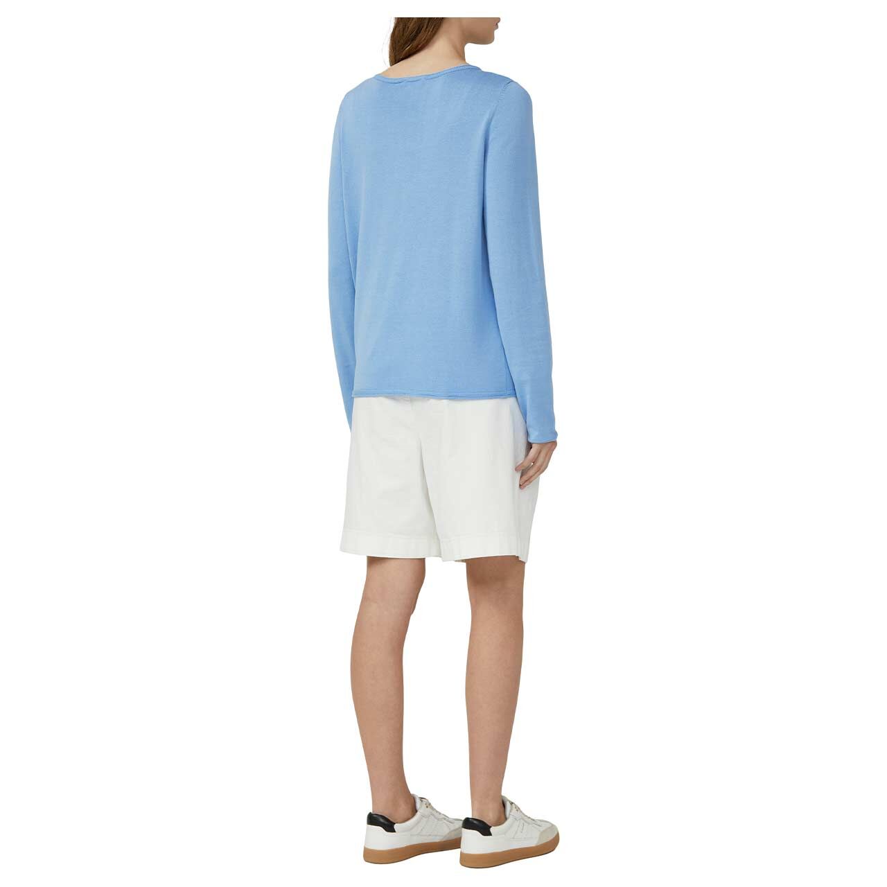 s.Oliver Damen Pullover in Hellblau, Weitaufnahme Model Rückansicht