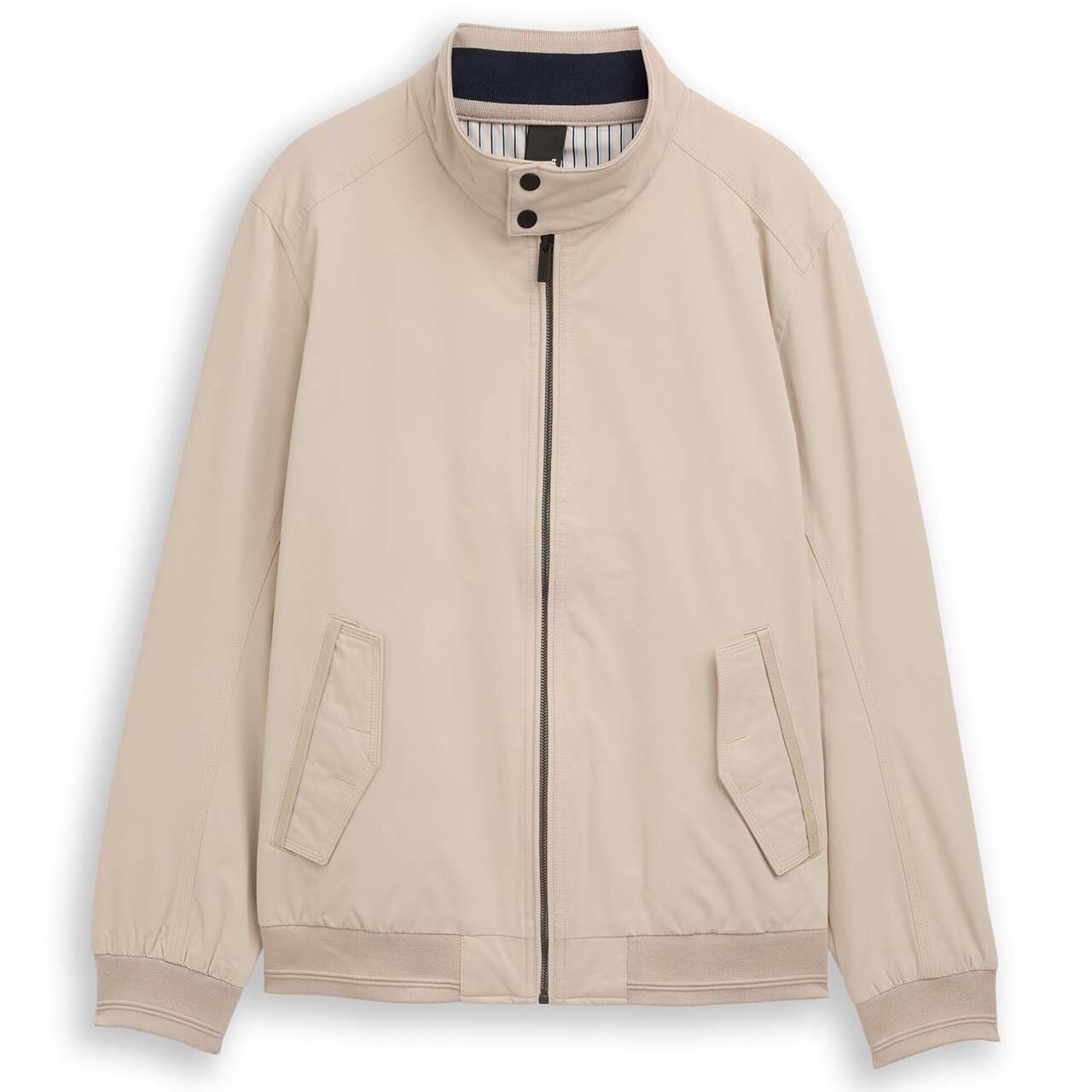 Tom Tailor Herren Jacke Harrington cashew beige