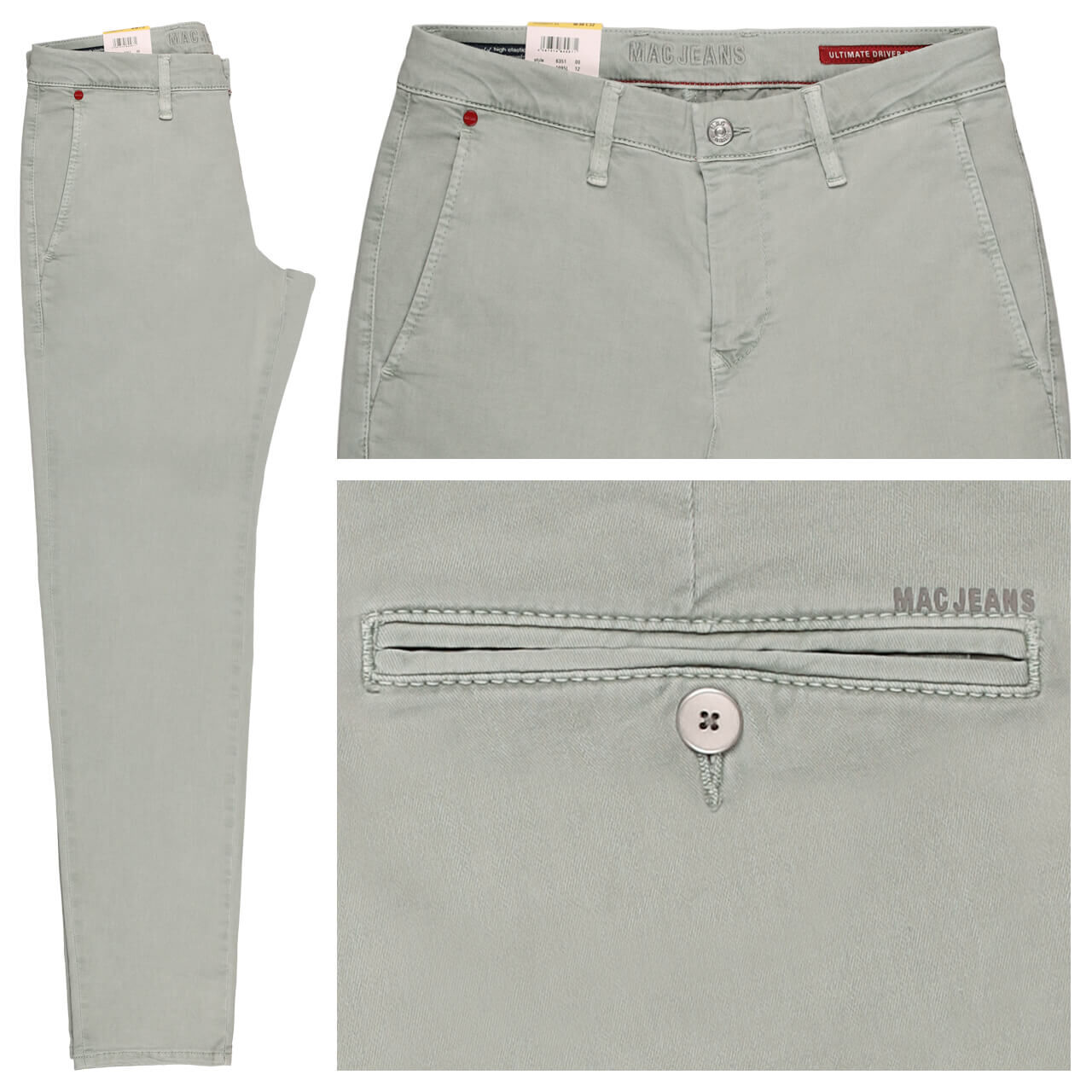 MAC Flexx Driver Pants Chino Baumwollhose wrought iron 