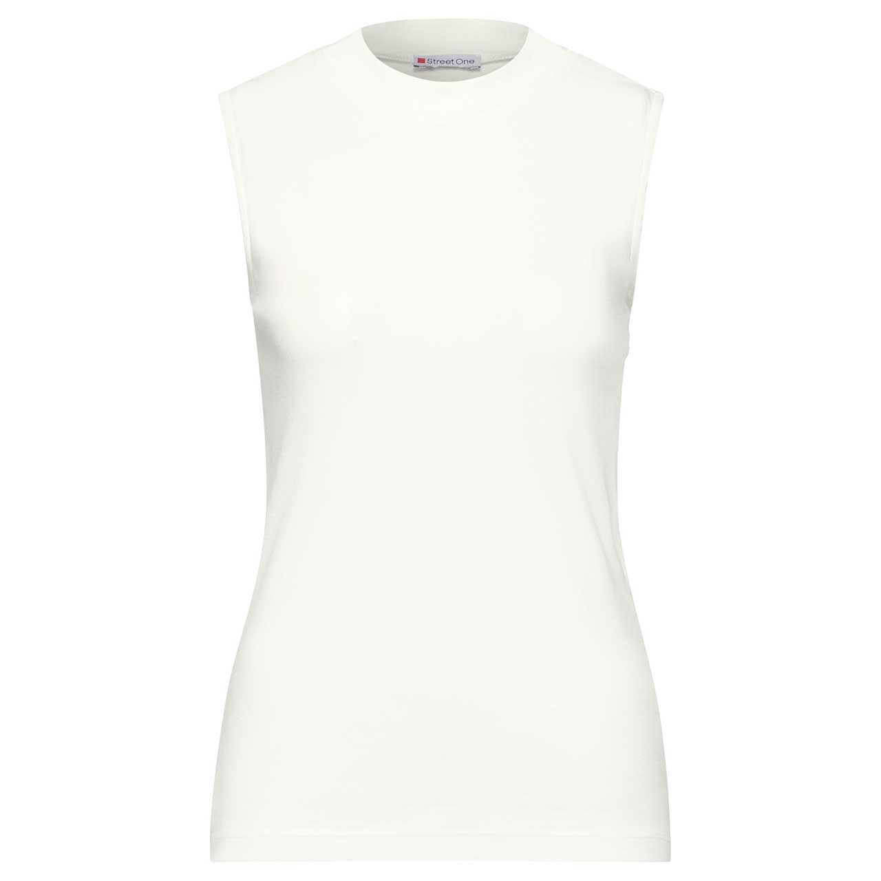 Street One Damen Top Basic Turtle Neck off white