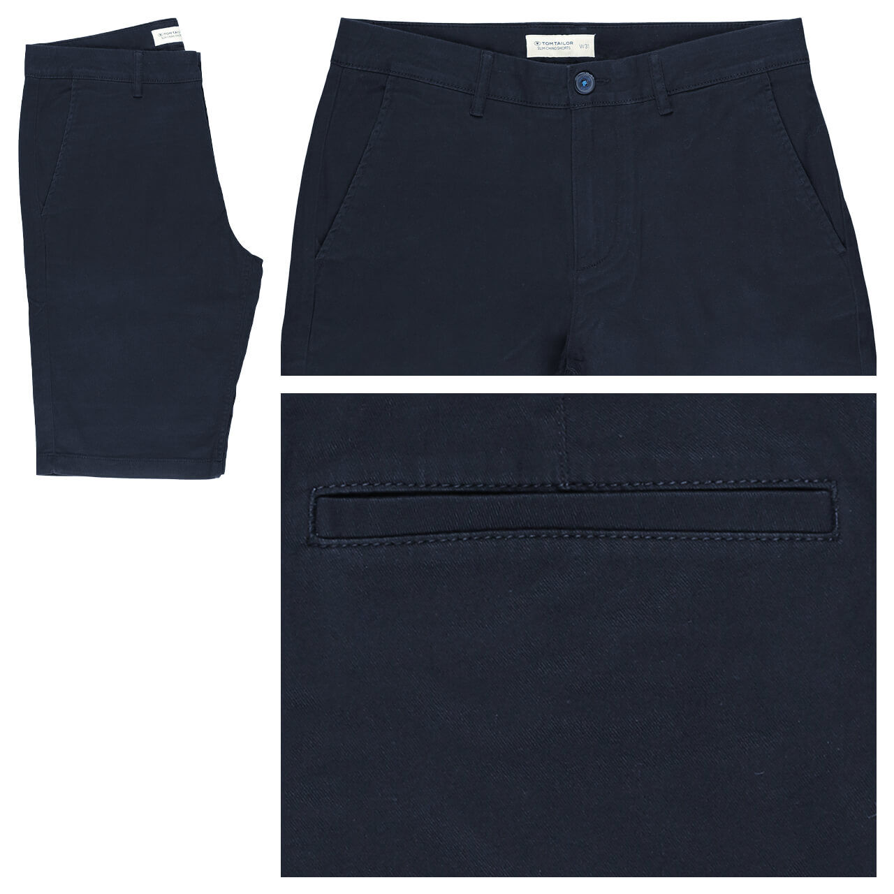 Tom Tailor Chino Baumwoll Bermuda sky captain blue Tom Tailor Chino Baumwoll Bermuda sky captain blue