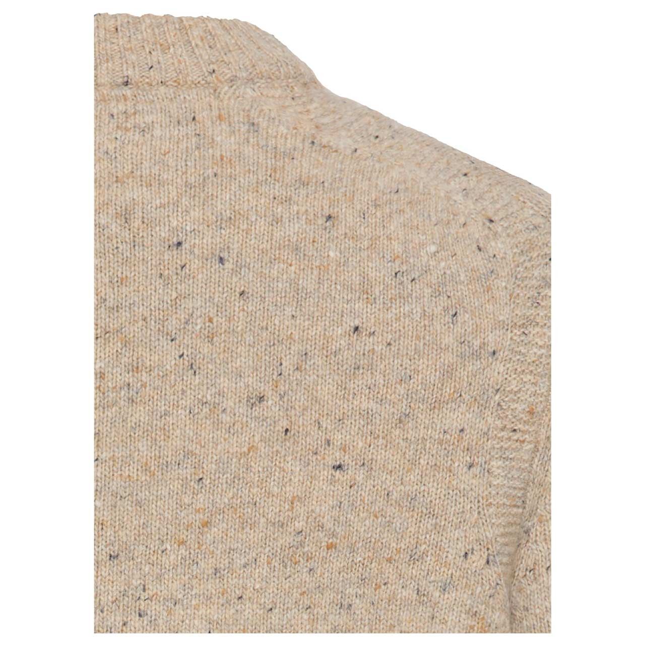 Herren Pullover von Camel active in der Farbe Beige meliert, detaillierte Rückansicht