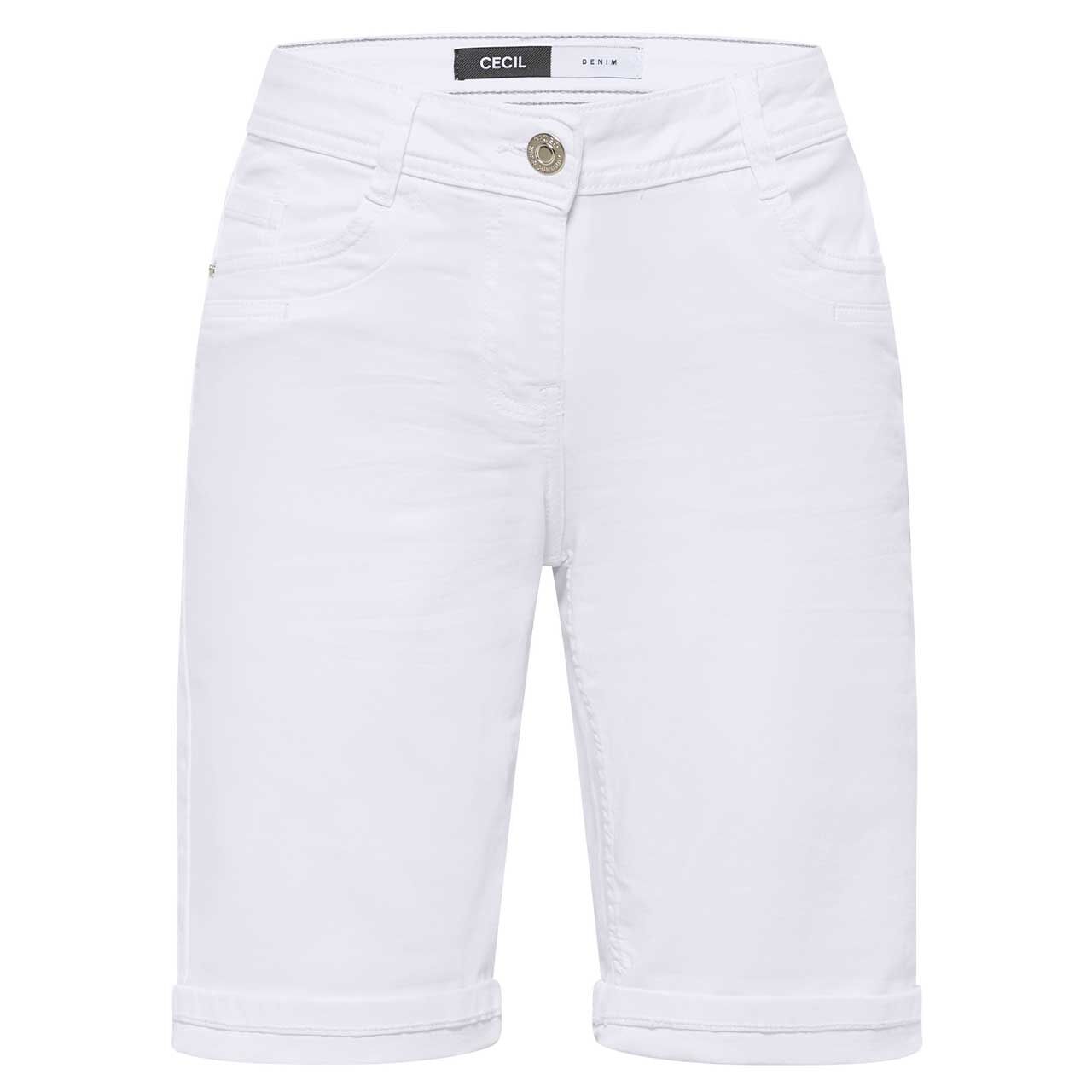Cecil Scarlett Jeans Bermuda white