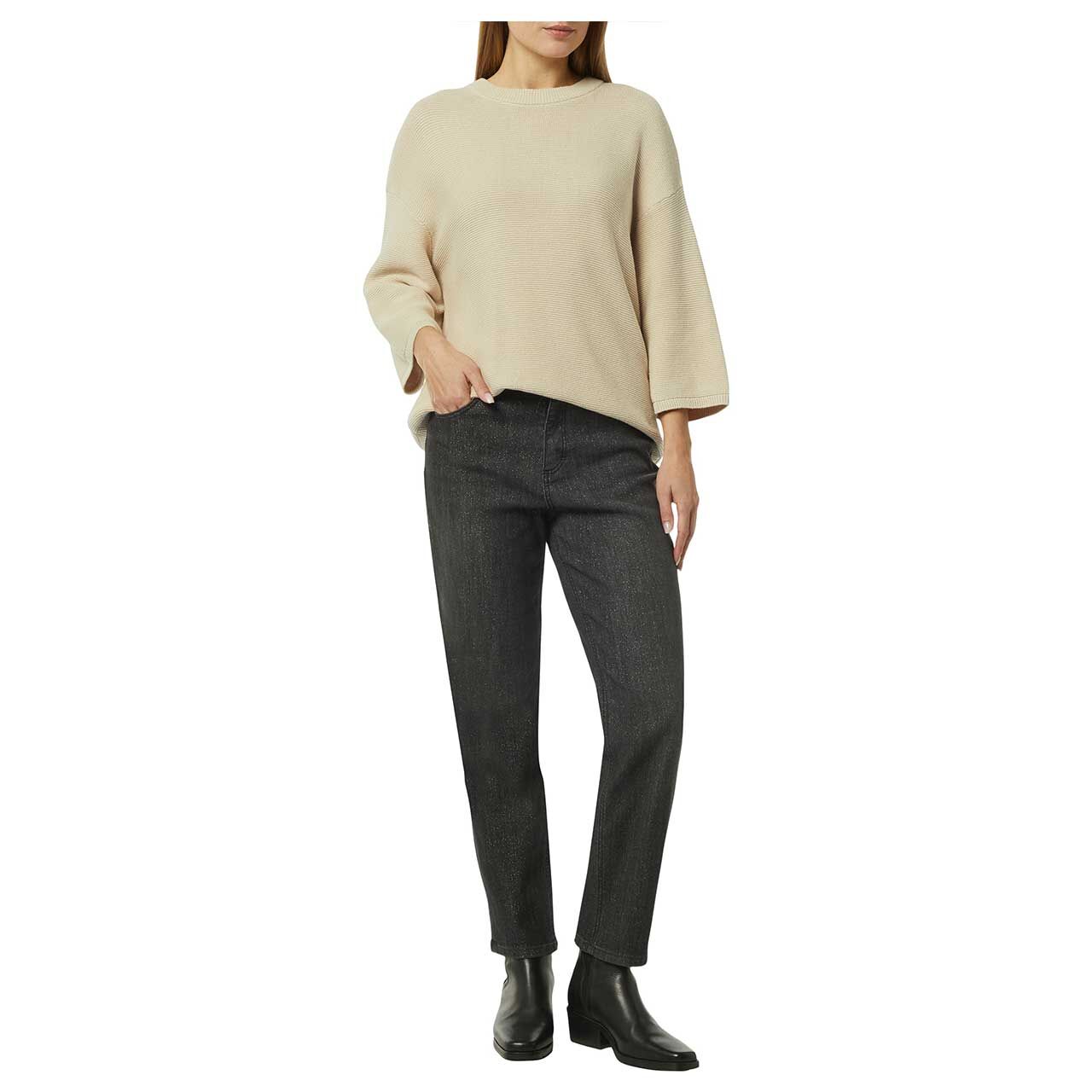 Comma Damen 3/4 Arm Pullover sand