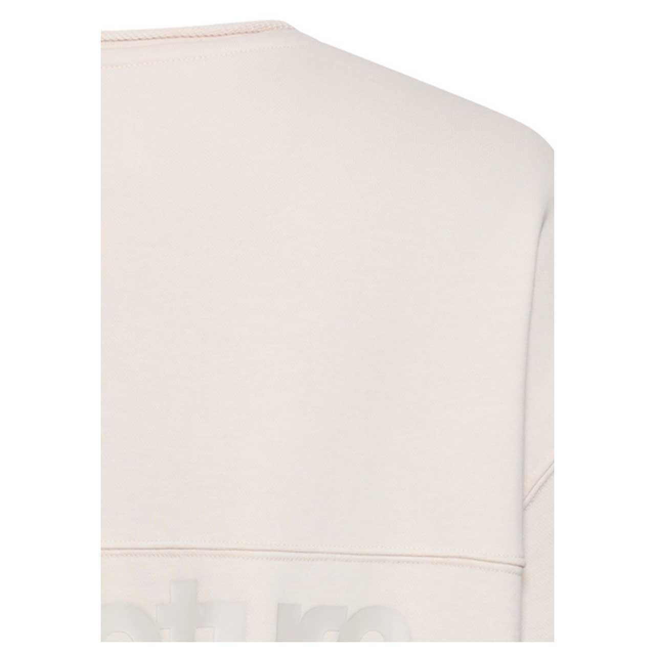 Damen Sweatshirt von Camel active in Hellbeige mit Print, detaillierte Rückansicht Schulter