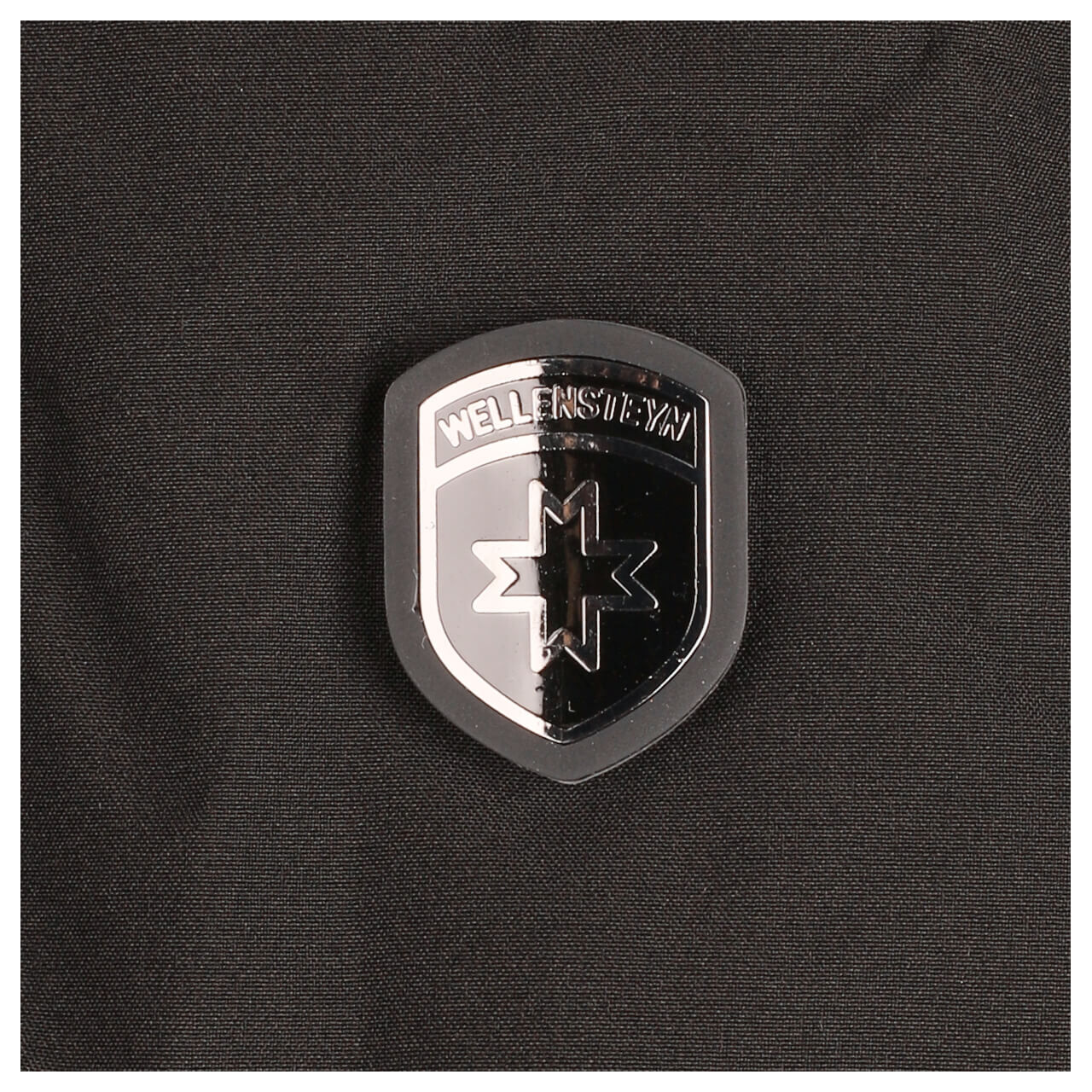 Herren Jacke Acapulco von Wellensteyn in Schwarz, Detailansicht Markenlogo