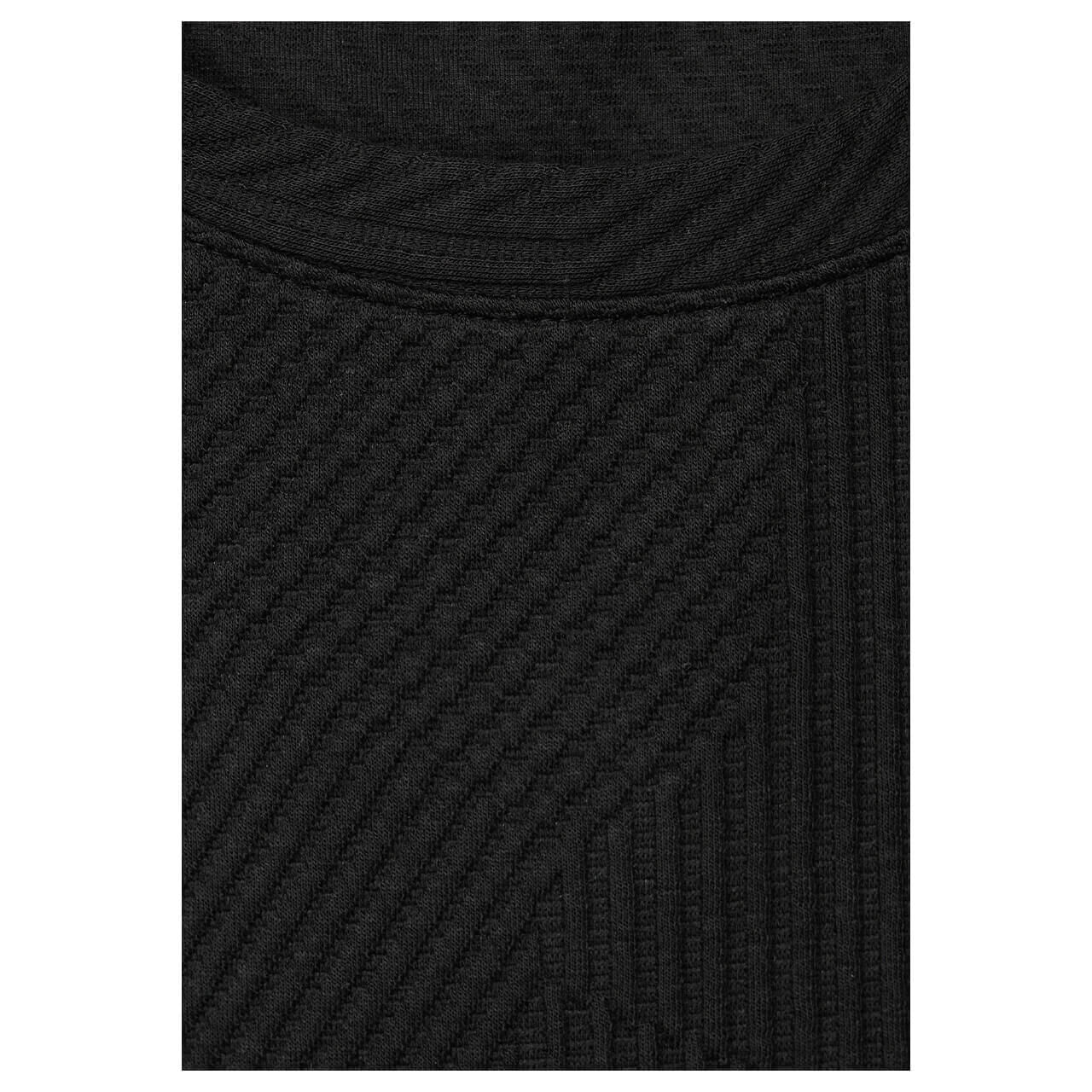 Cecil Damen Sweatshirt Cropped Structure black