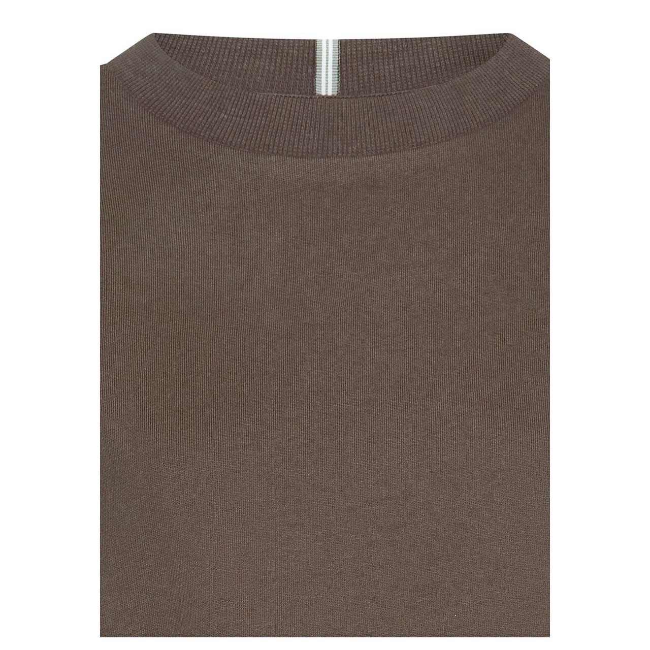 Damen Sweatshirt von Camel active in Braun mit Print, detaillierte Vorderansicht Auschnitt