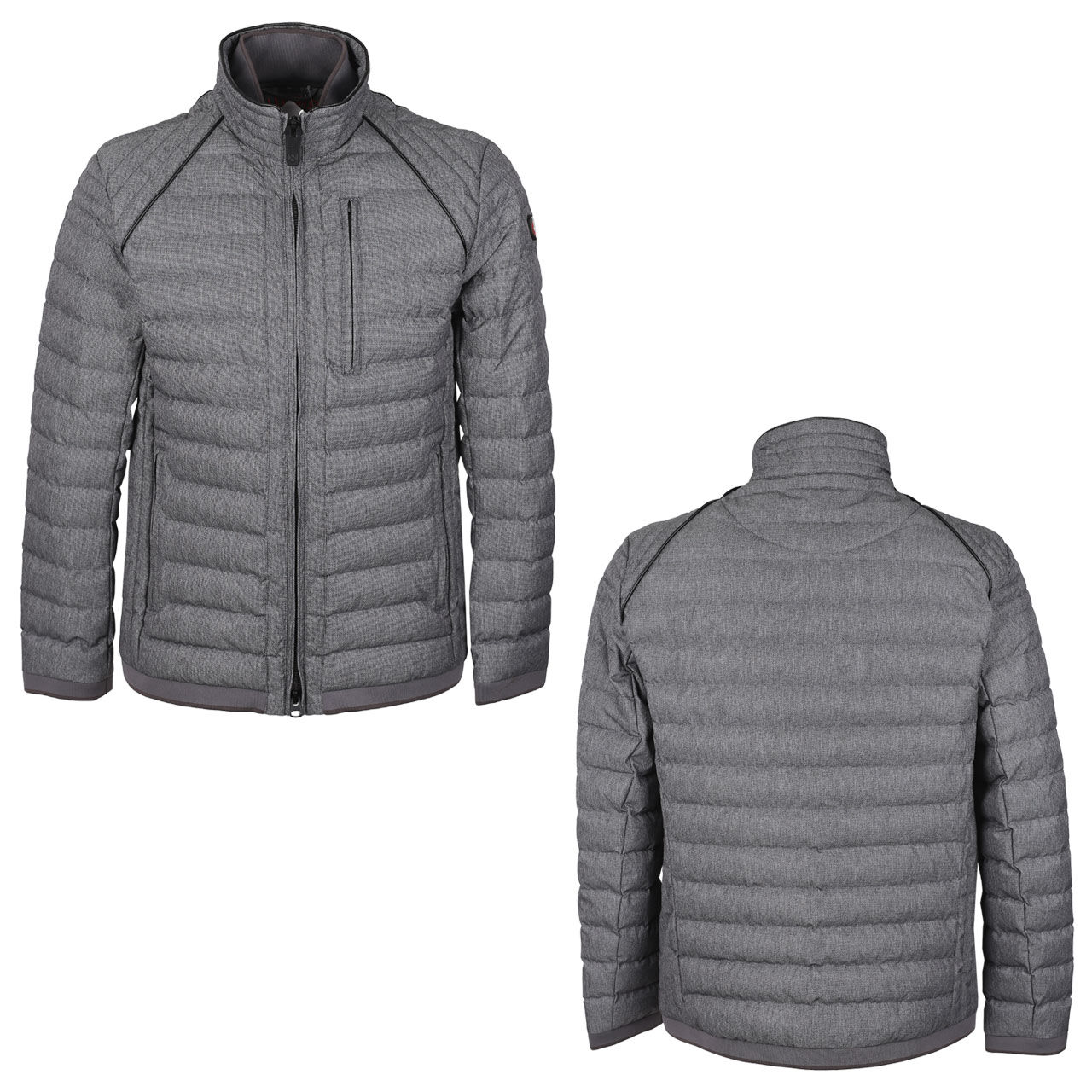 wellensteyn-jacke-moleculemen-ashgrey-combi Herren Jacke Molecule/MOL Men von Wellensteyn in Mittelgrau, Detailansicht vom Logo