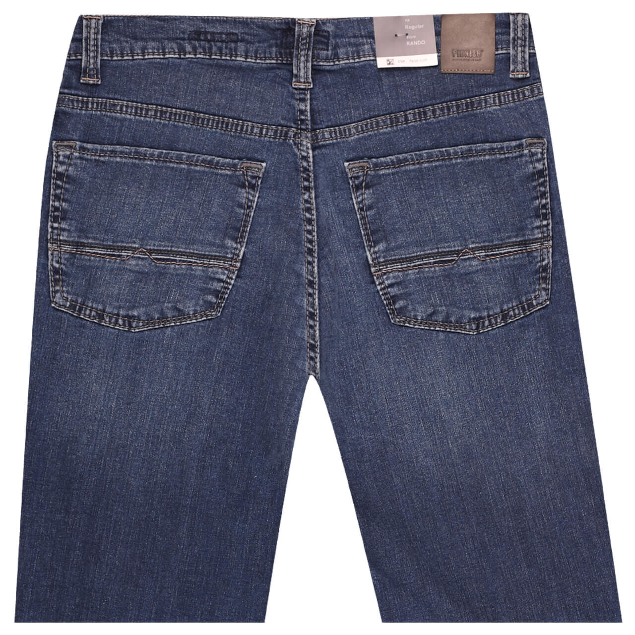 Pioneer Rando Jeans Megaflex deep used blue buffies Pioneer Rando Jeans Megaflex deep used blue buffies