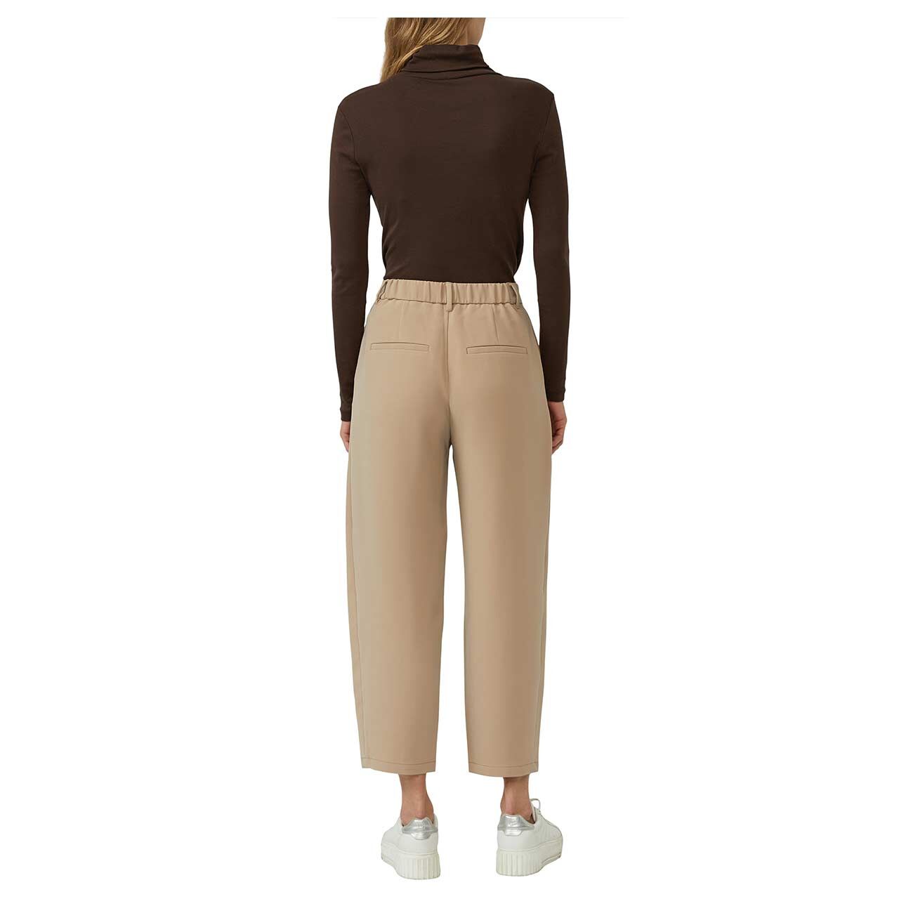 Damen 7/8 Hose von s.Oliver in Beige, Rückansicht am Model