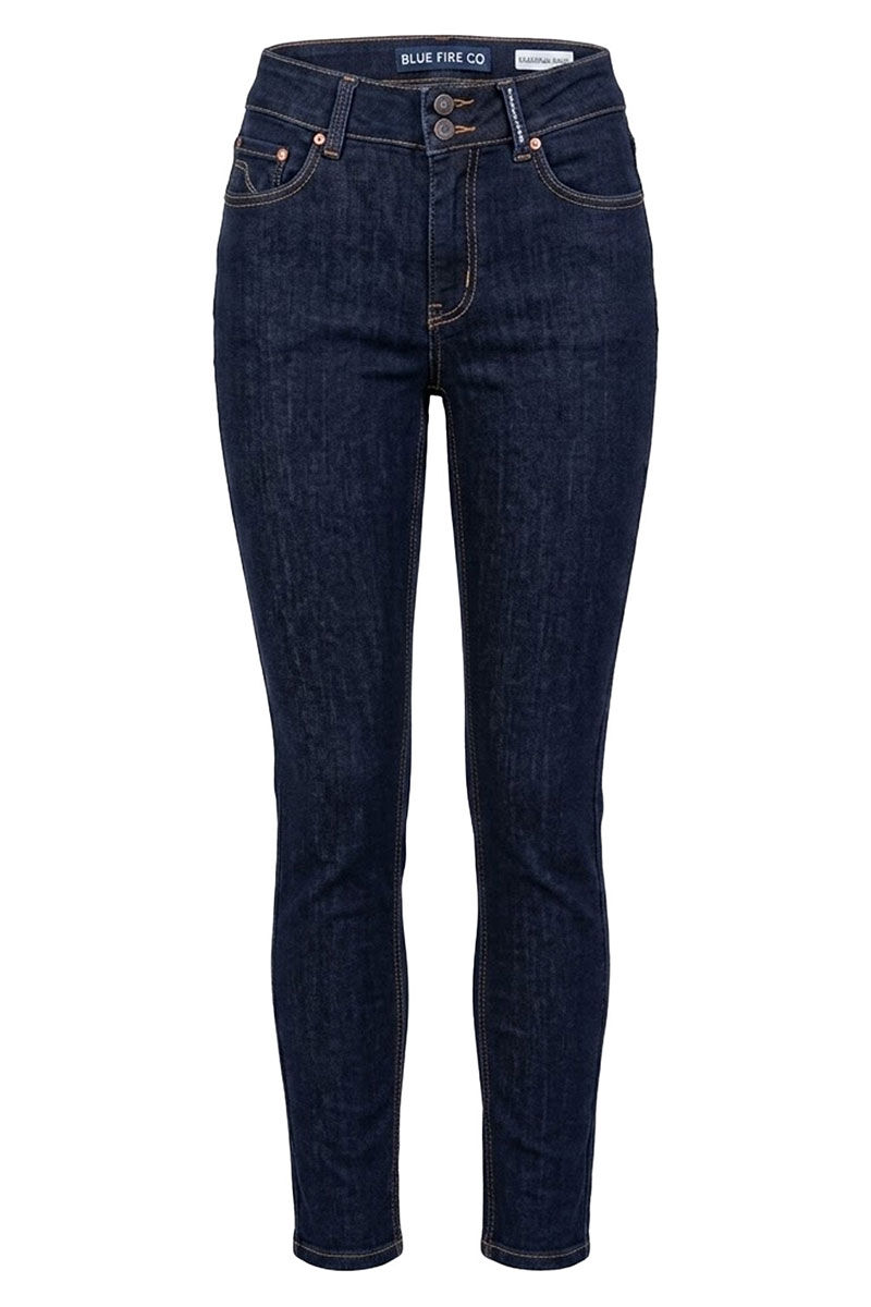Vorderansicht der Blue Fire Lara Damenjeans in Blau