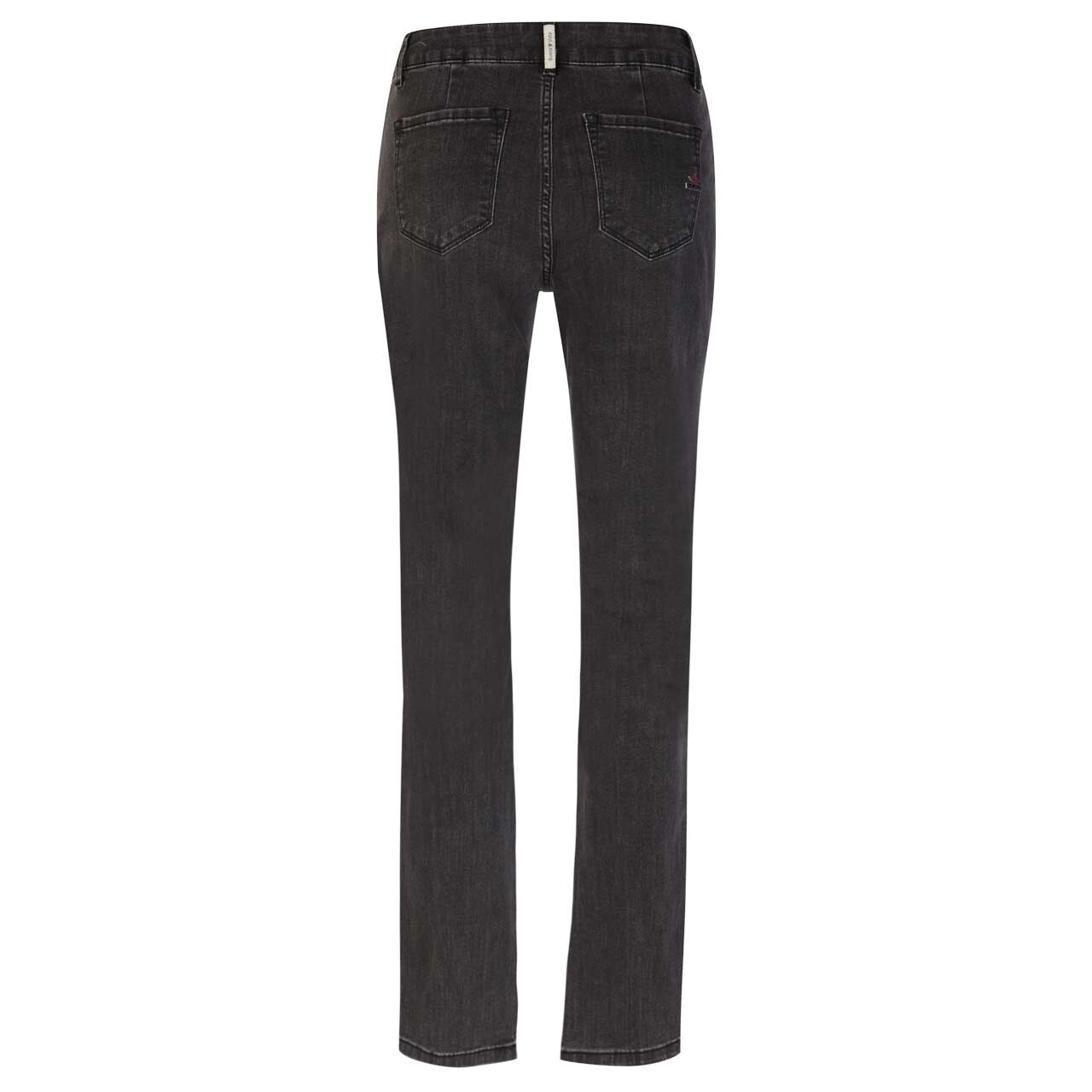 Damenjeans Stella-Zip Stretch Denim von Buena Vista in Dunkelgrau verwaschen, Rückansicht
