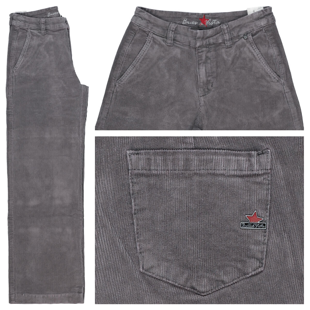 Buena Vista Straight Leg Corduroy Cordhose dark grey