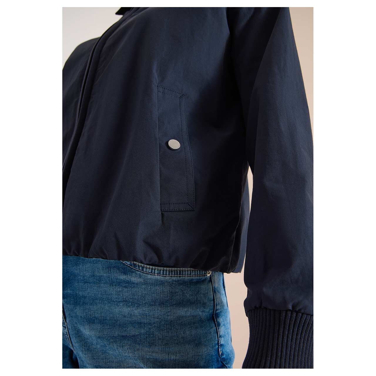 Cecil Damen Jacke Blouson Collar urban dark blue