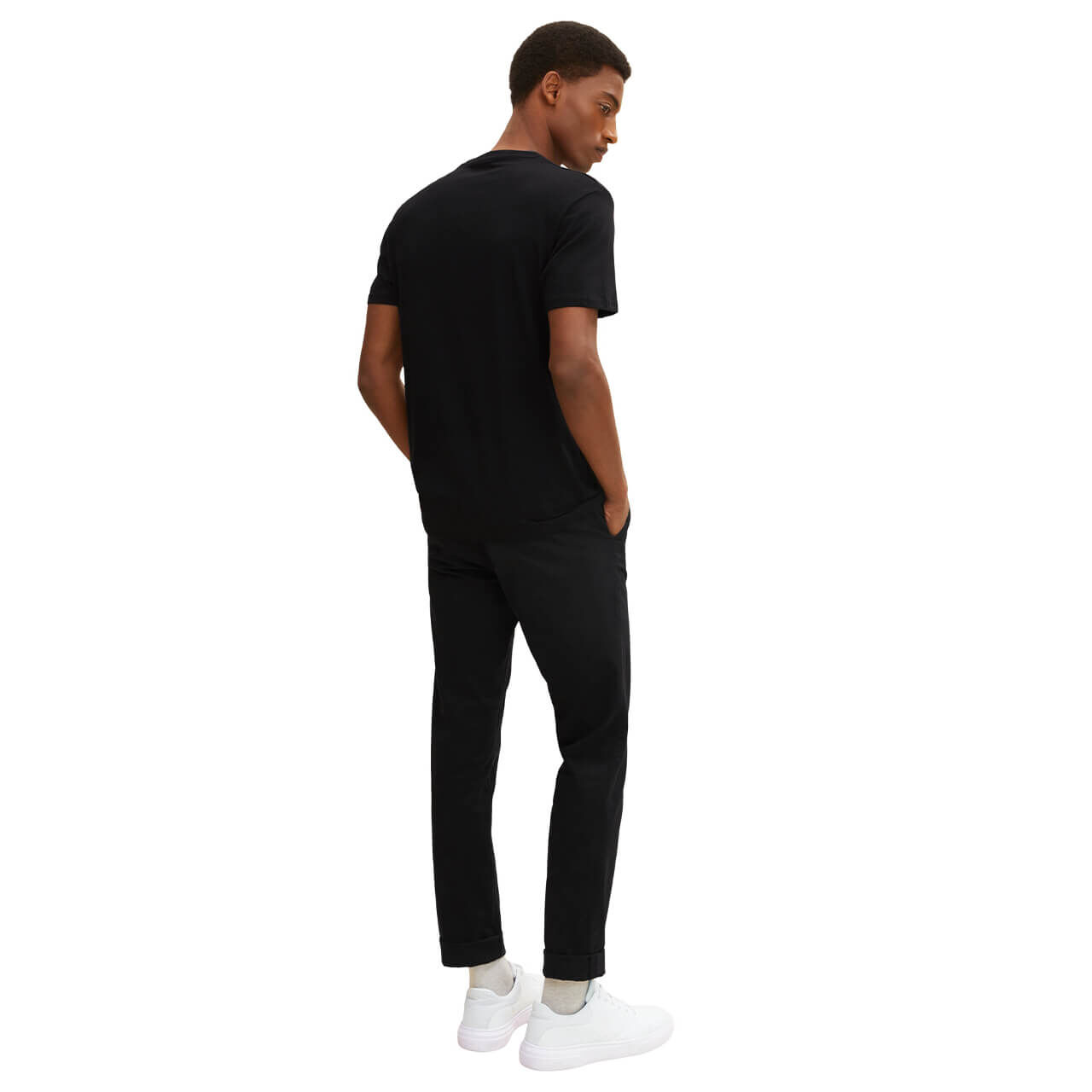Tom Tailor Herren T-Shirts black Tom Tailor Herren T-Shirts black