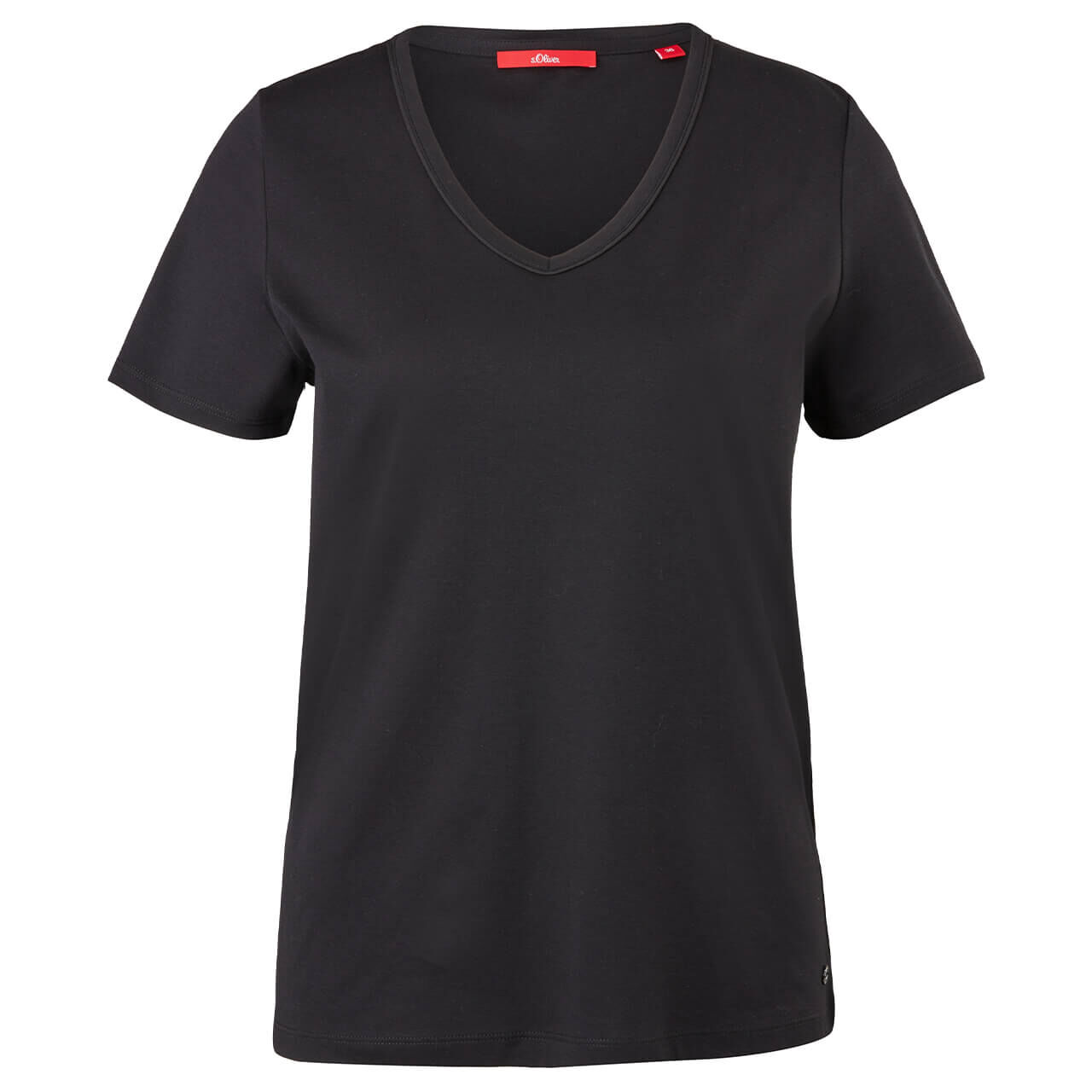 soliver-tshirt-black-9999-ansicht s.Oliver T-Shirt für Damen in Schwarz, FarbNr.: 9999