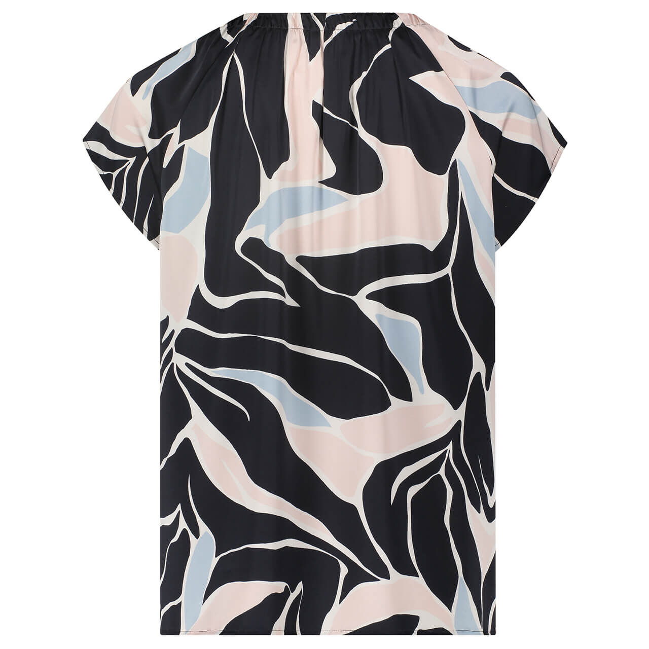 Betty Barclay Damen Kurzarm Bluse dark blue rose