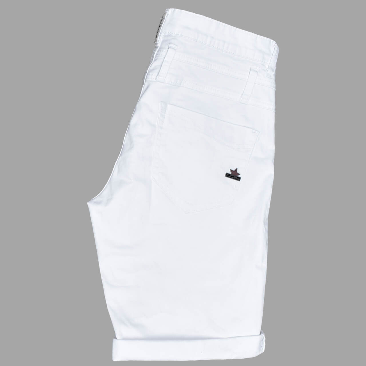 buena-vista-jeans-florida-short-stretch-twill-weiss-032-ansicht-seite Buena Vista Florida-Short Stretch Twill Baumwollhose für Damen in Weiß, FarbNr.: 032