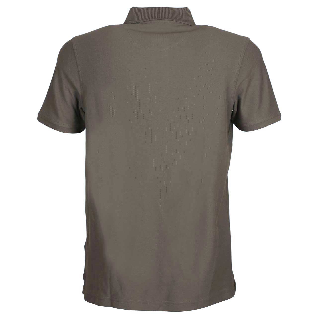 Herren Piqué Poloshirt von Lerros in Grau, Rückansicht